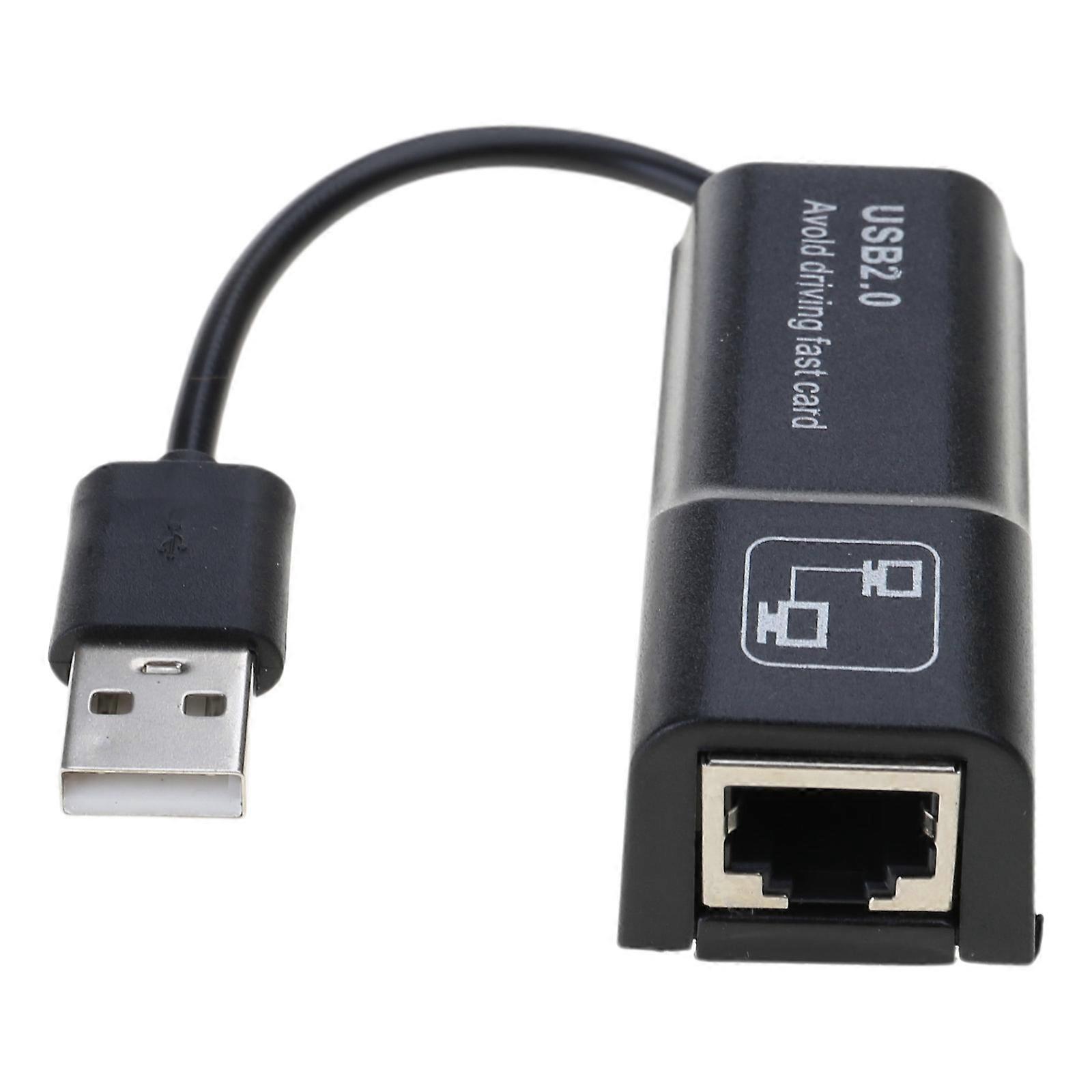 USB to Ethernet Adapter USB 2.0 to RJ45 Computer Networking Internet LAN Ethernet Dongle for Laptop Desktop Accessories Multicolor