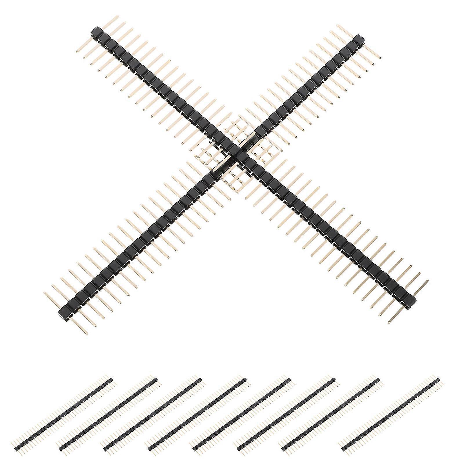 20Pcs Golden Female Header Strip Connector for Electronic Applications