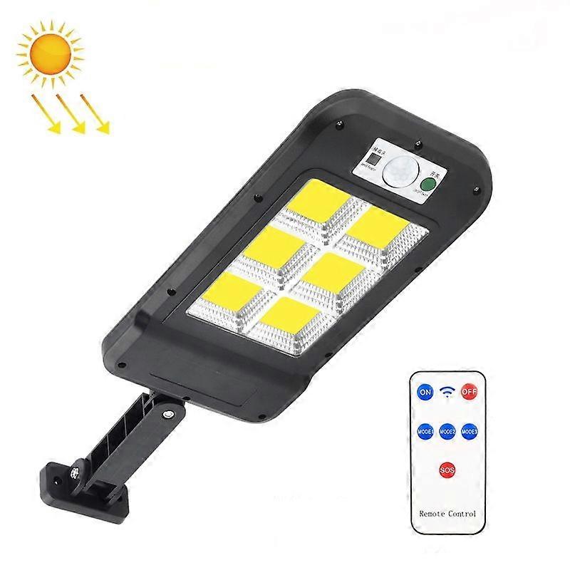 Solar Wall Light 6 x 25COB With Remote Control