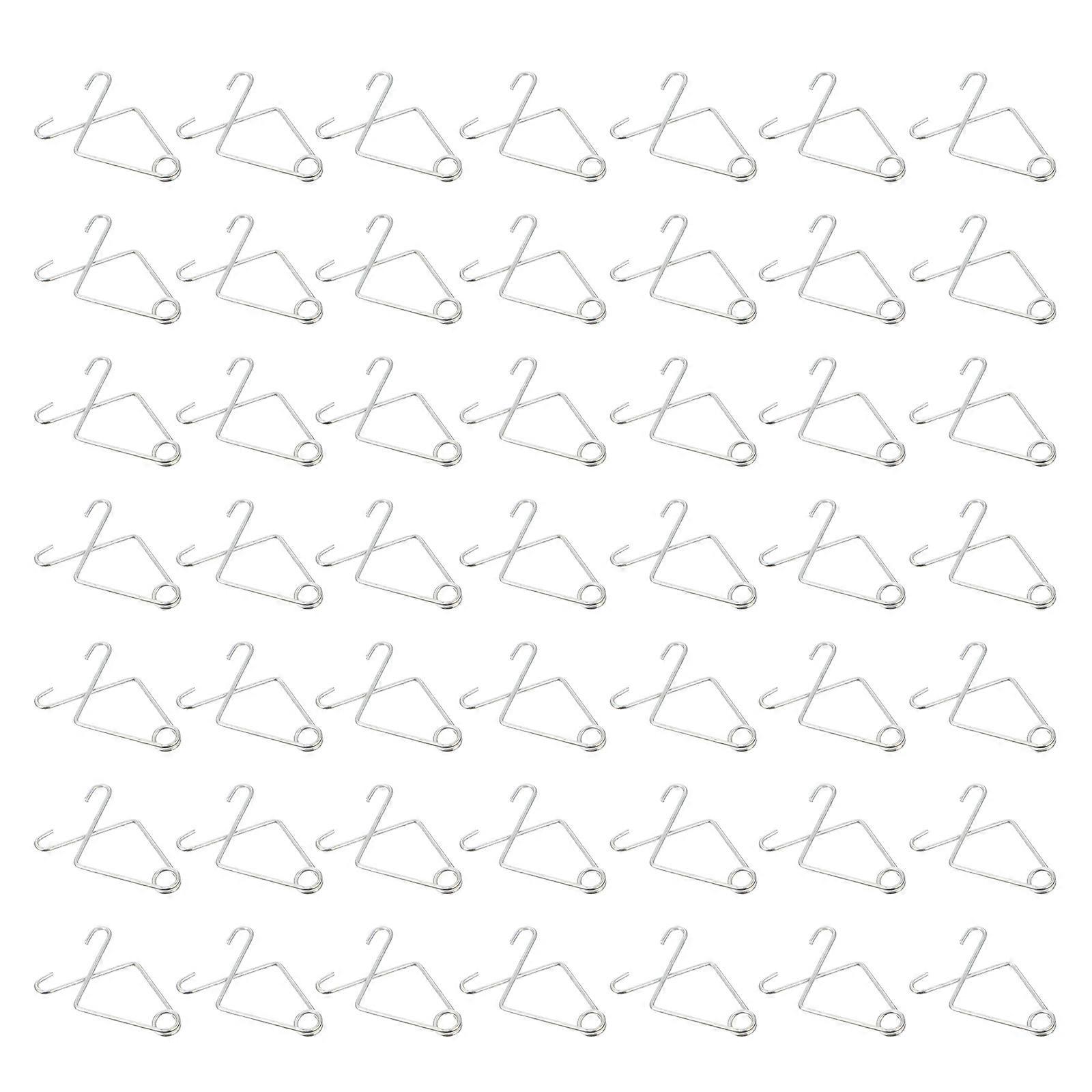 50pcs Steel Ceiling Hooks Drop Ceiling Hanger Hooks Ceiling Tile Hooks for Office Home