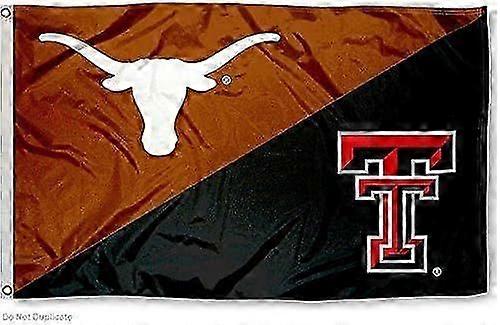 Texas vs Texas Tech House Divided Flag Mode A-3497