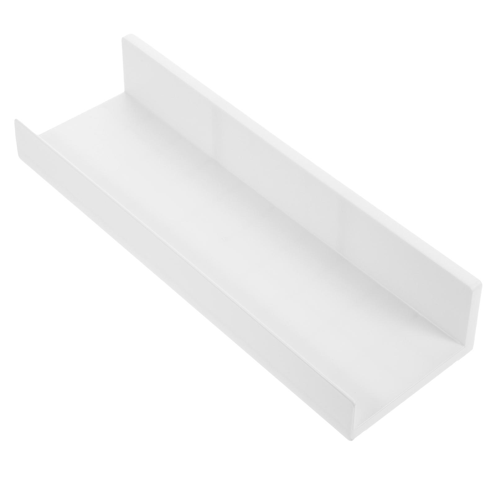 Wall Mounted Photo Ledge Shelf For Home Decor Item In White Color With Rustic Design For Living Room 1Set