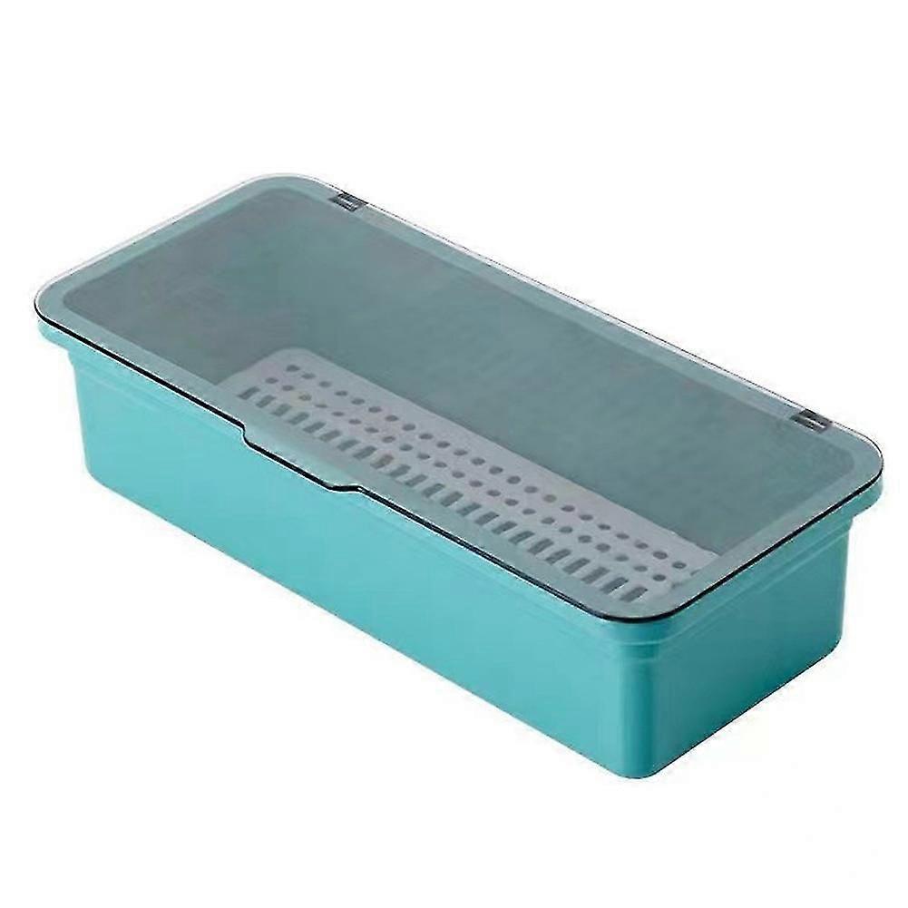 Transparent Cutlery Tray - Dustproof Holder for Kitchen Storage