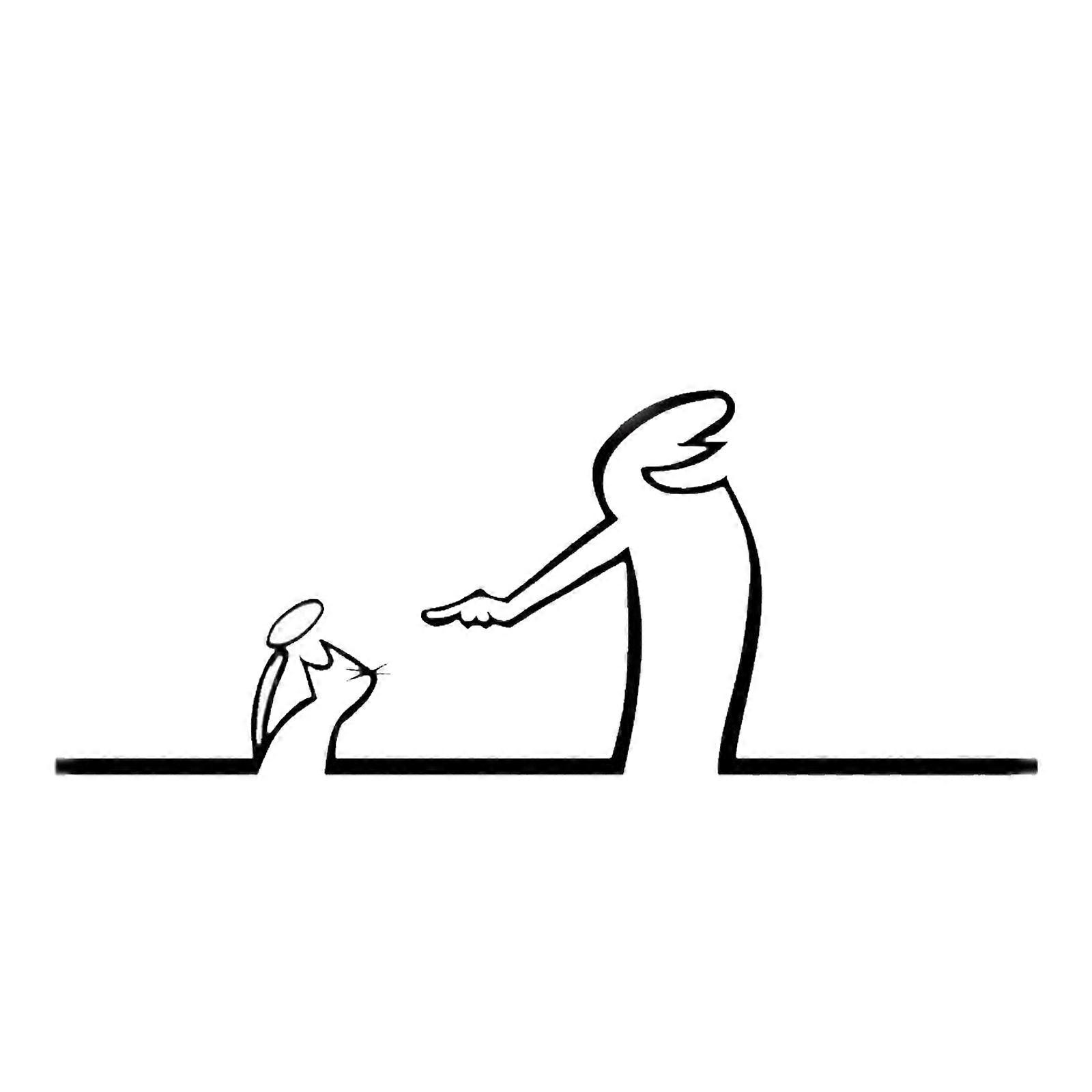 Stylish Iron Matchstick Man Party Homes Decoration Accent Reusable Crafted Art For Shelf Arrangements Multicolor