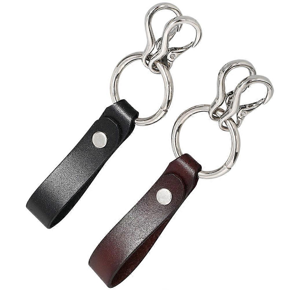 Multi-Functional Punk Style Keychain Key Organizer 16x2cm 2Pcs