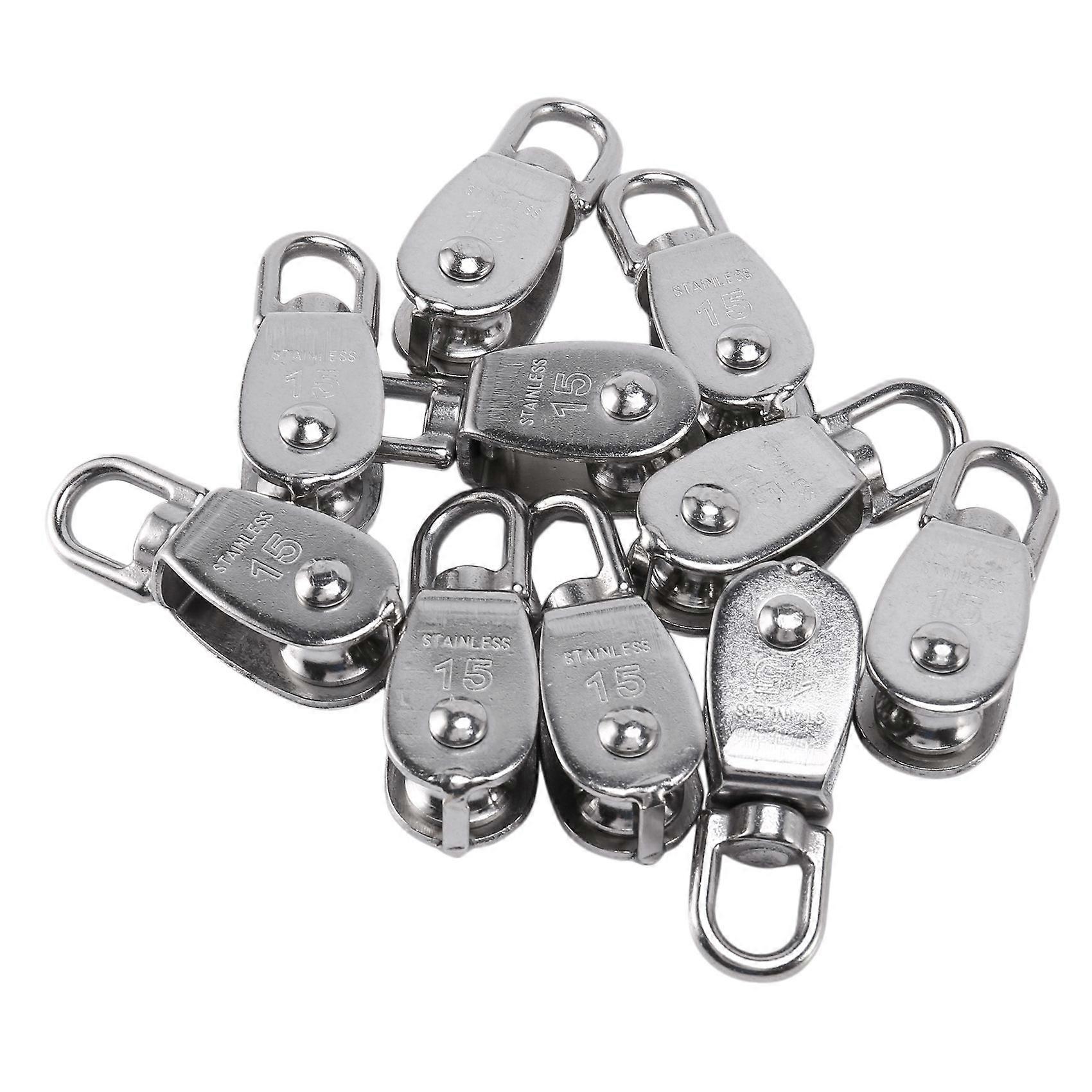Crane Pulley Block M15 Lifting Crane Swivel Hook single 10Pcs