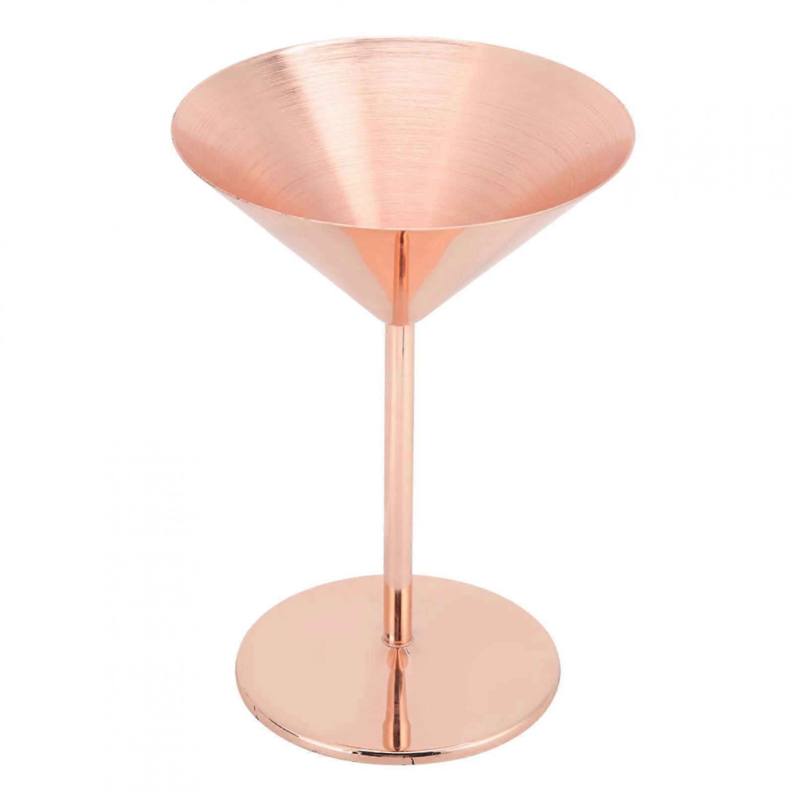 Copas de vino, copas de vino de oro rosa, accesorios de bar, copas de acero inoxidable 304, copas de champán, copas de cóctel, 7 oz.