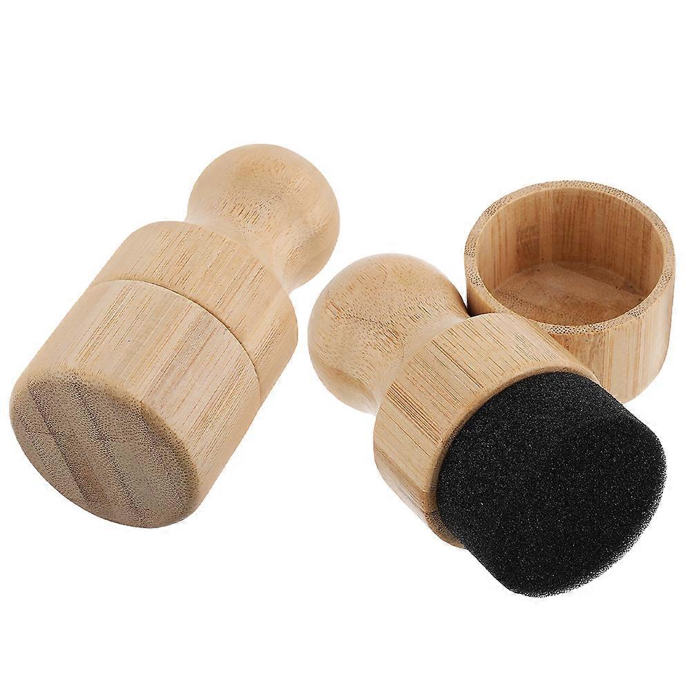 Cutting Board Oil Applicator Tool with Bamboo Handle and Sponge Tip 2Sets