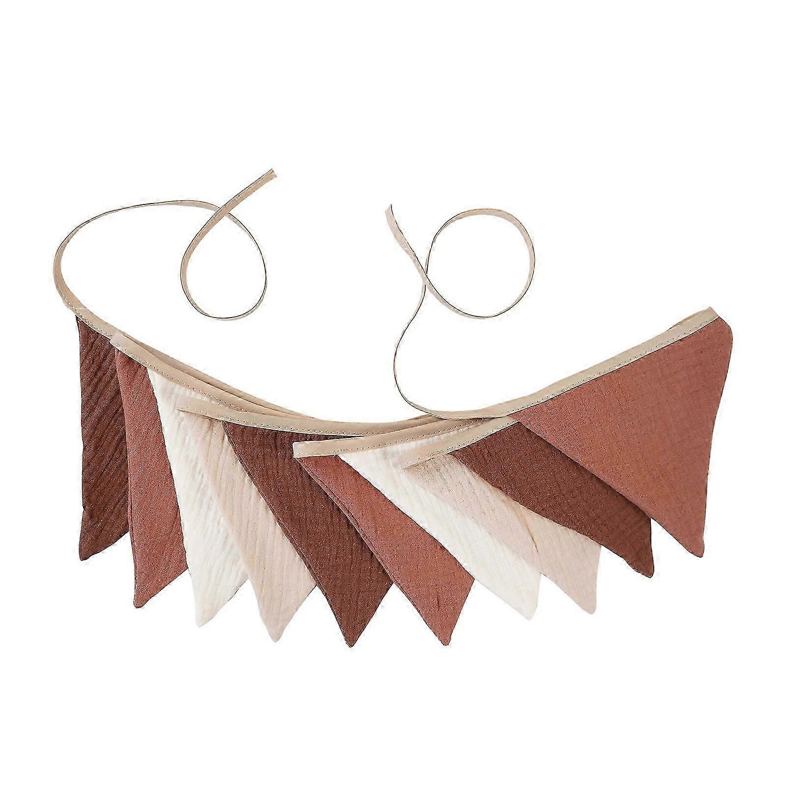 Colorful Birthday Party String Flag For Childrens Room Decoration Solid Color Triangle Flag Etc.