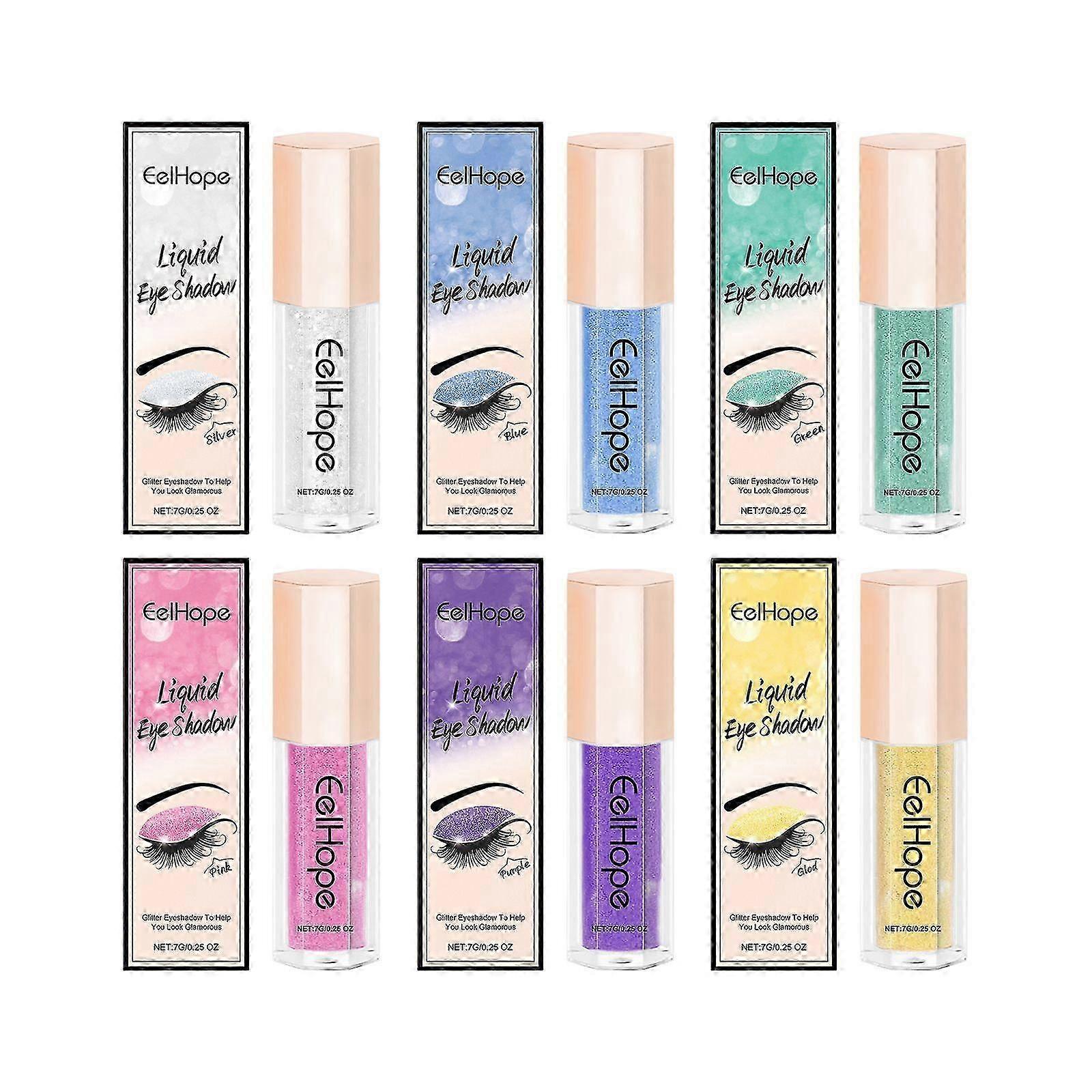 Eelhope Glitter Liquid Eye Shadow Glitter Liquid Makeup Eye Shining Eyeshadow
