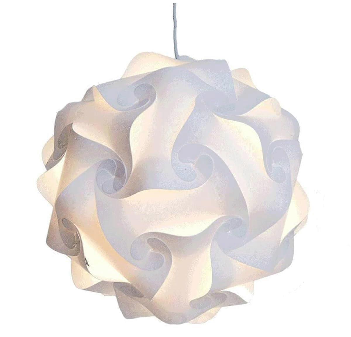 DIY Puzzle Lamp Shade 30cm White Modern Pendant Light Shade Weatherproof Shatterproof Design