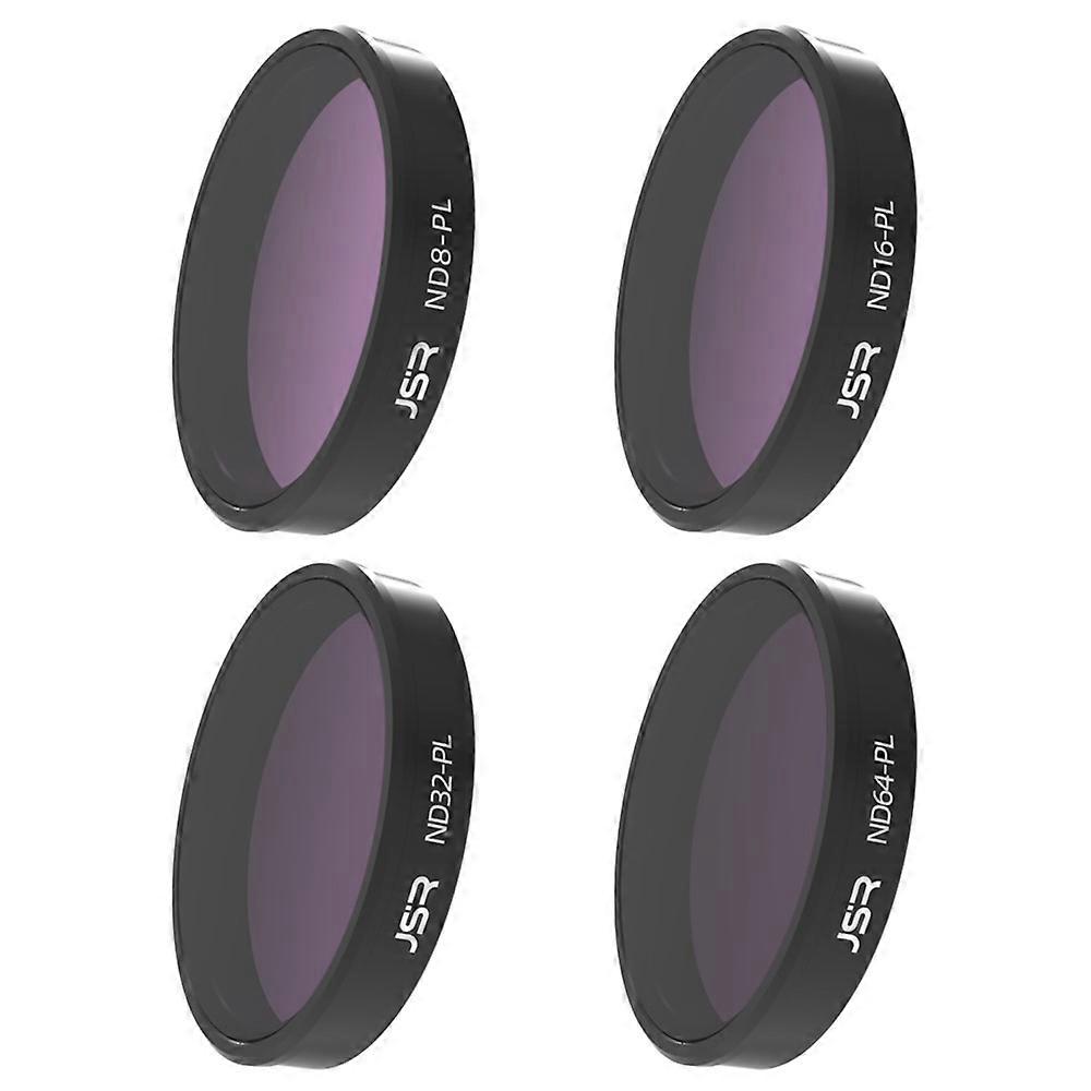 JUNESTAR JSR-1013-20 KB-4IN1 Compatible For DJI Osmo Action 4 / 3 Optical Glass Filter ND8-PL / ND16-PL / ND32-PL / ND64-PL Lens F