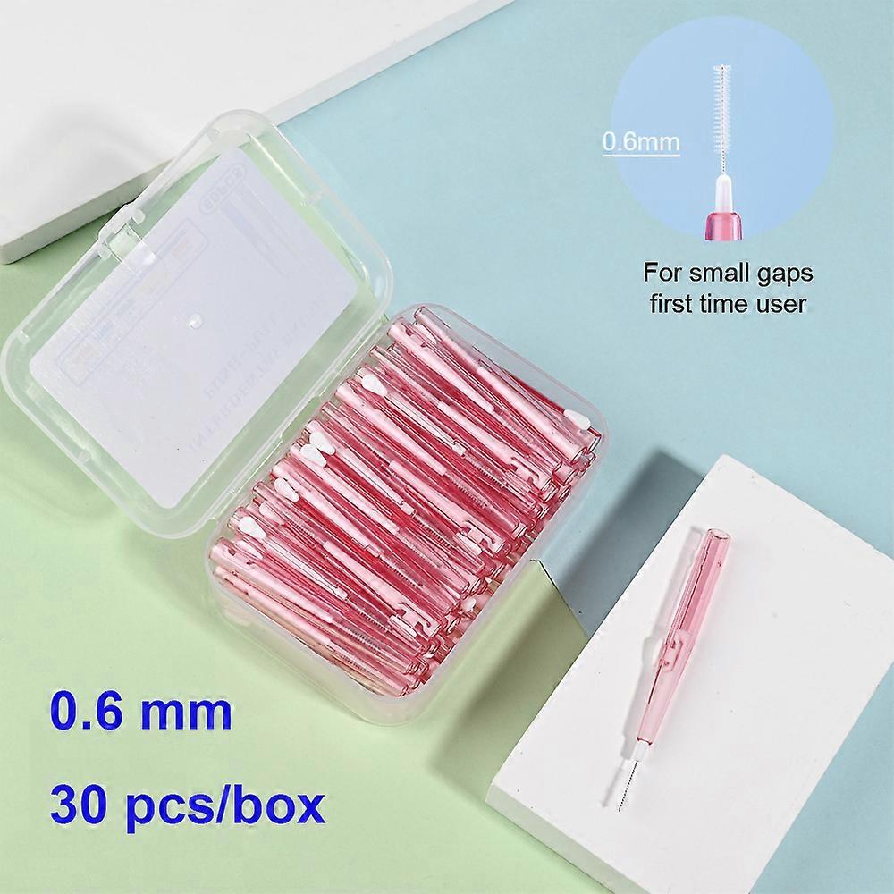 50Pcs 0.6-1.2mm Interdental Brcomhes Health Care Tooth Pcomh-Pull Escova Removes Food And Plaque Better Teeth Oral Hygiene Tool