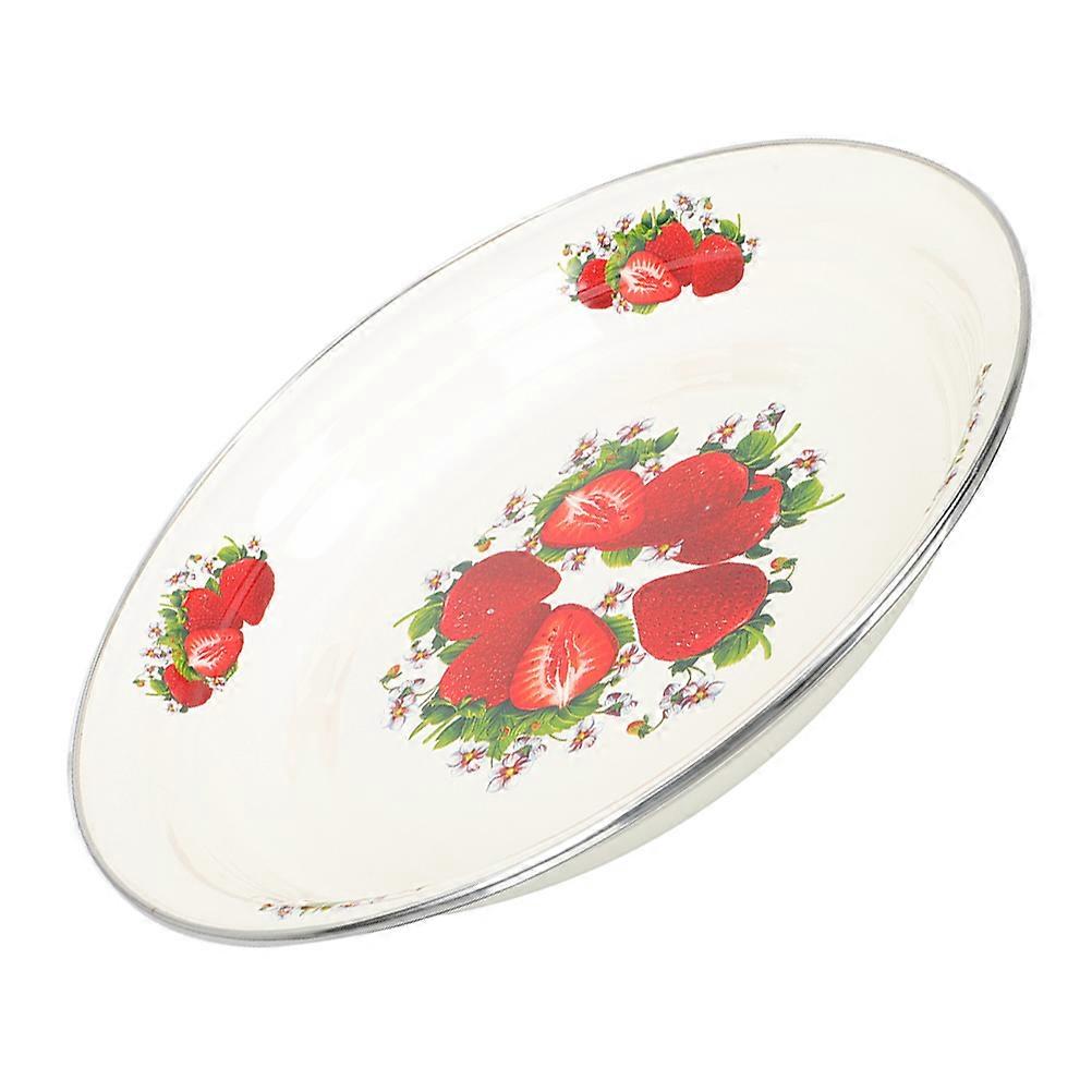 Multi Color Enamelware Plate Snacks Serving Plate for Home 1 Piece