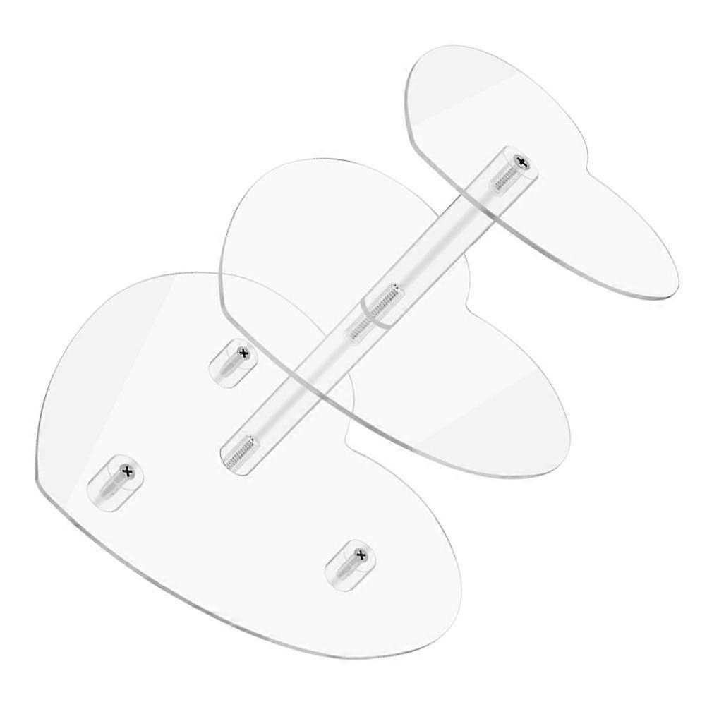 Heart Acrylic Cupcake Stand for Serving with Transparent 3 Tiers