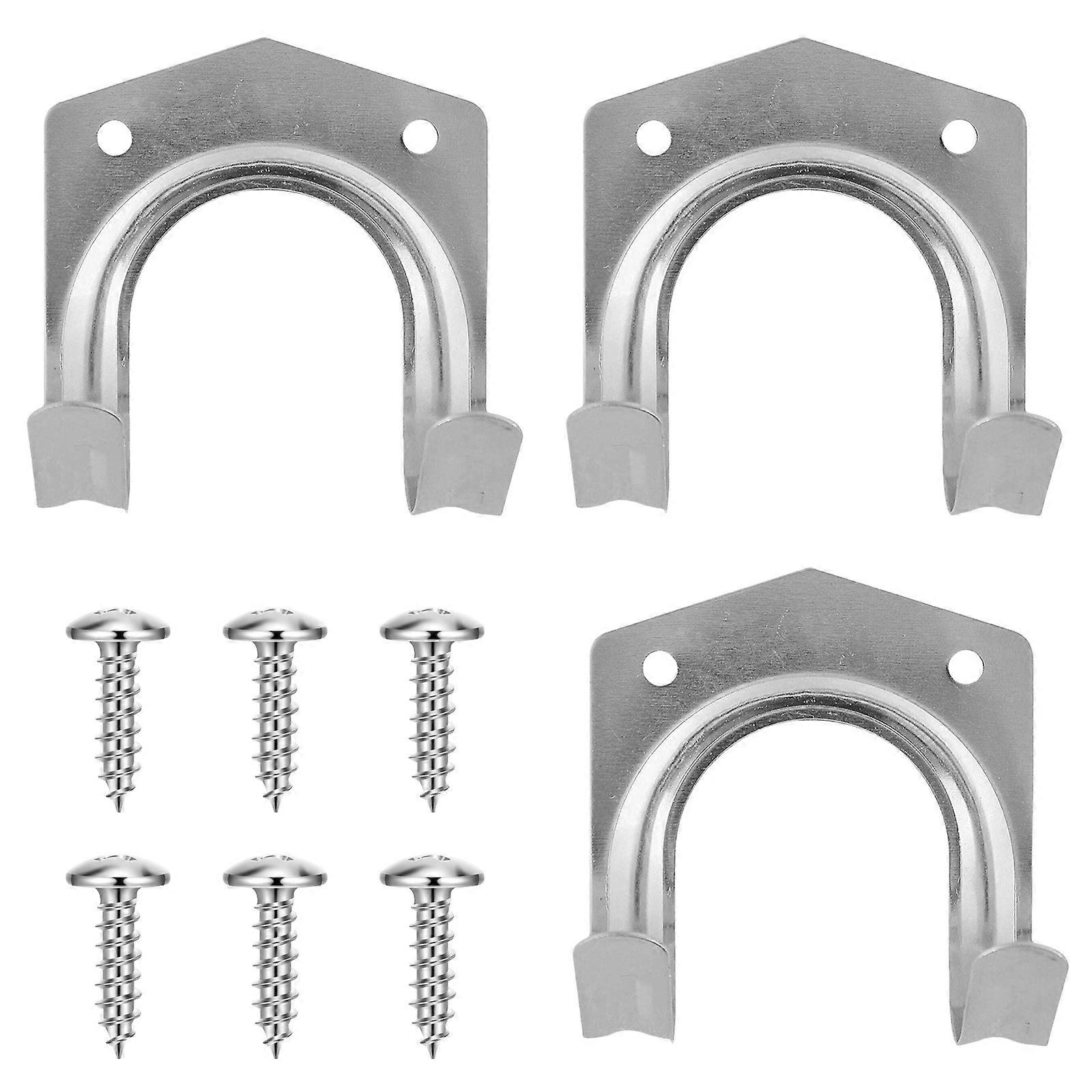 Portable Sturdy Tool Hook for Garden Shed Storage Organiser Double Ladder Hook with 30 Screws for Garage and Workshop Multicolor