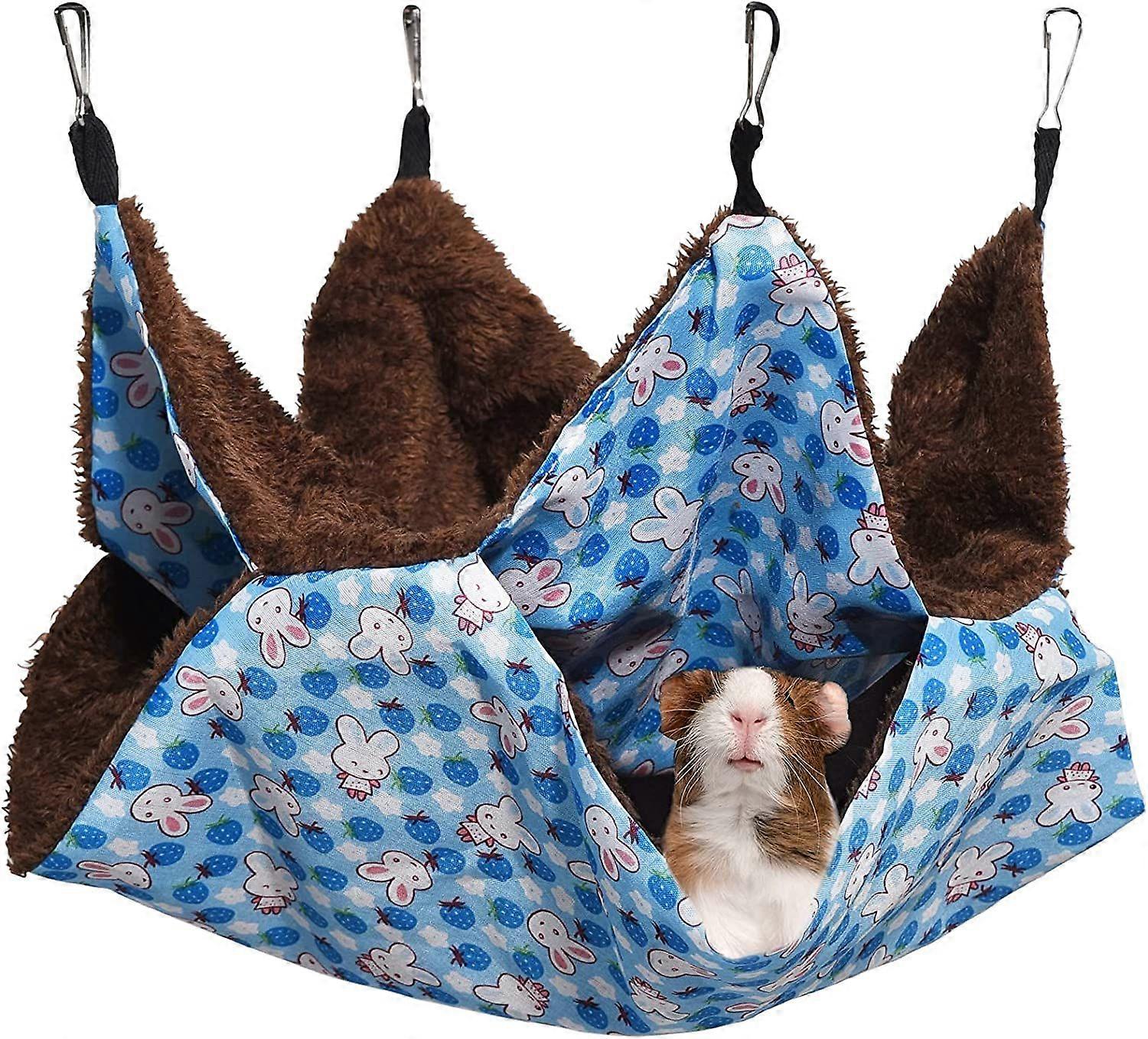 Small Animals Hammock, 3-Layer Sugar Hammock for Small Animal Cage