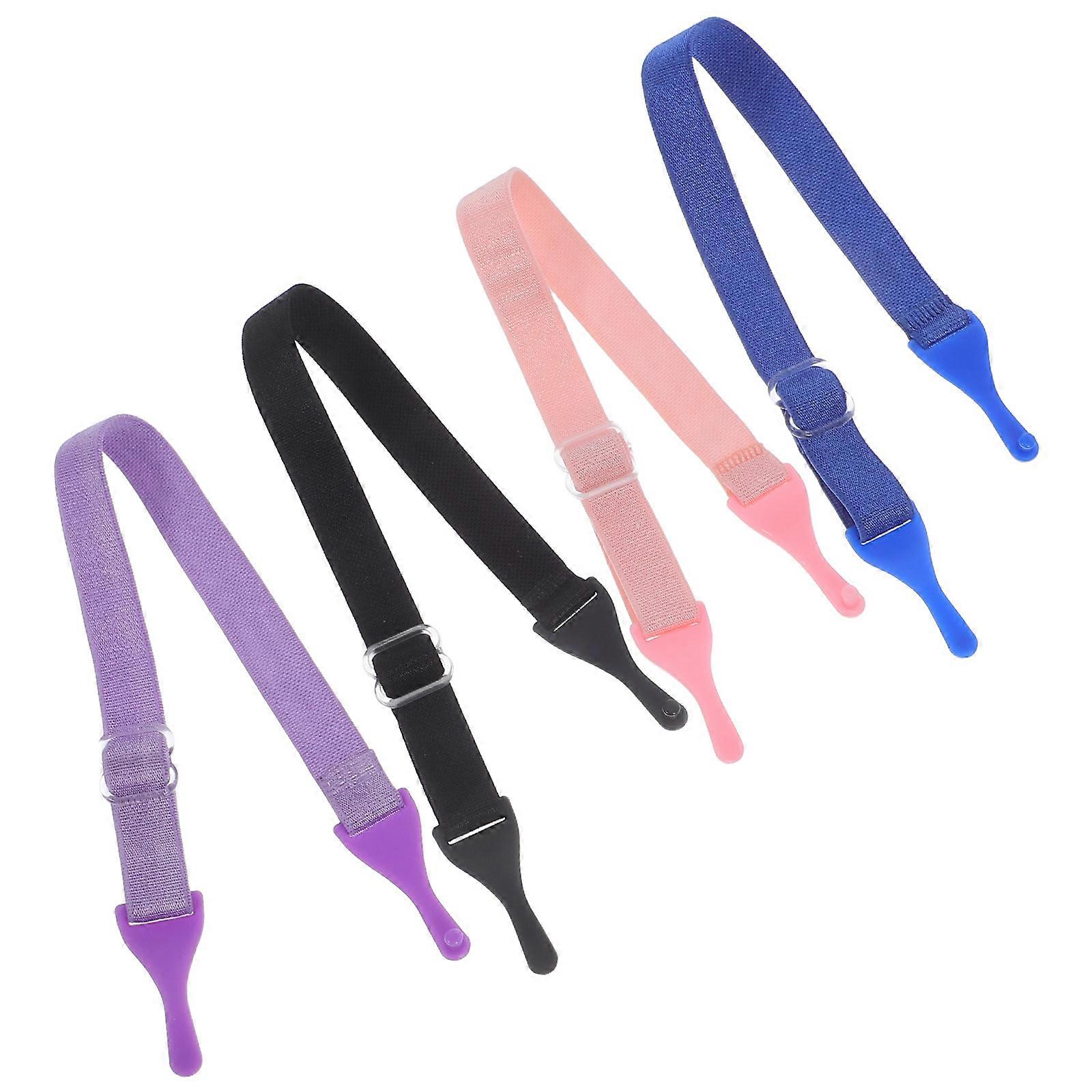 Anti-Lost Eyeglass Neck Strap For Running Walking 4Pcs Durable Elastic String