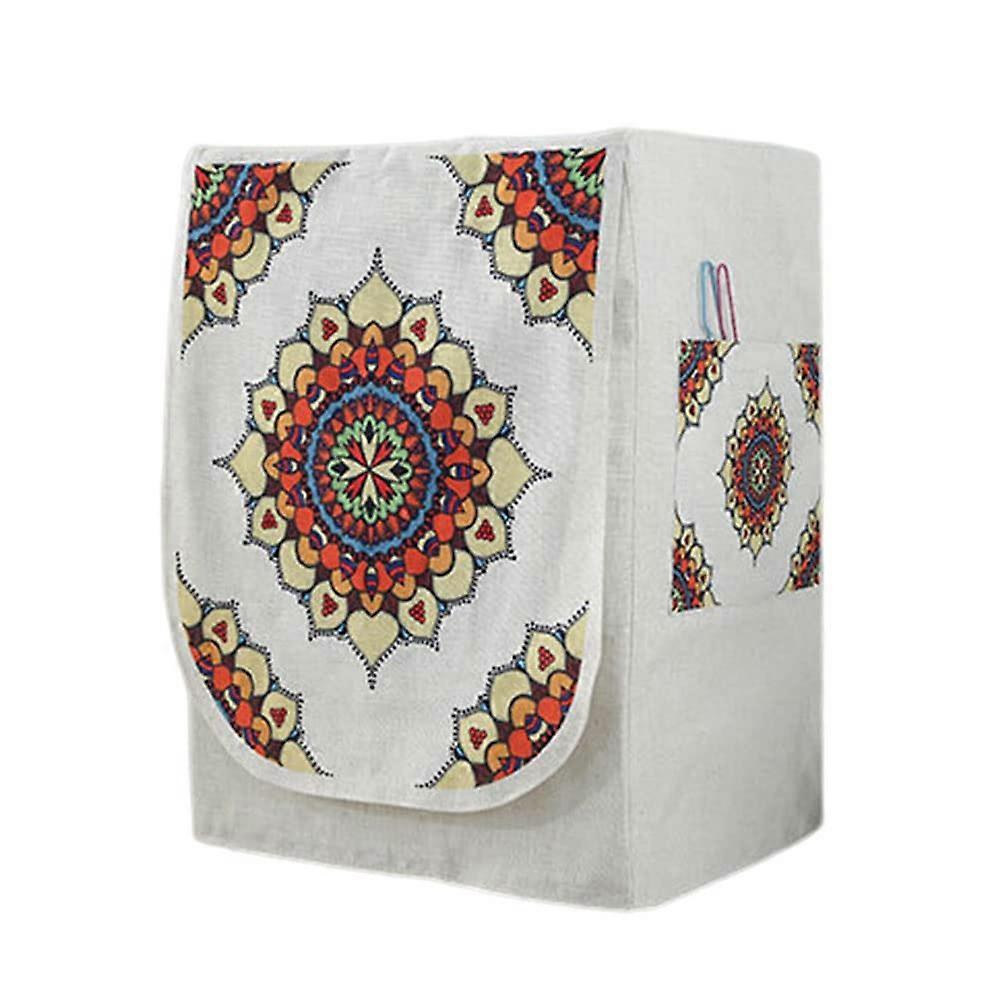 Washing Machine Cover Front Load Waterproof Dustproof Sunscreen Protector M Kaleidoscope Flower