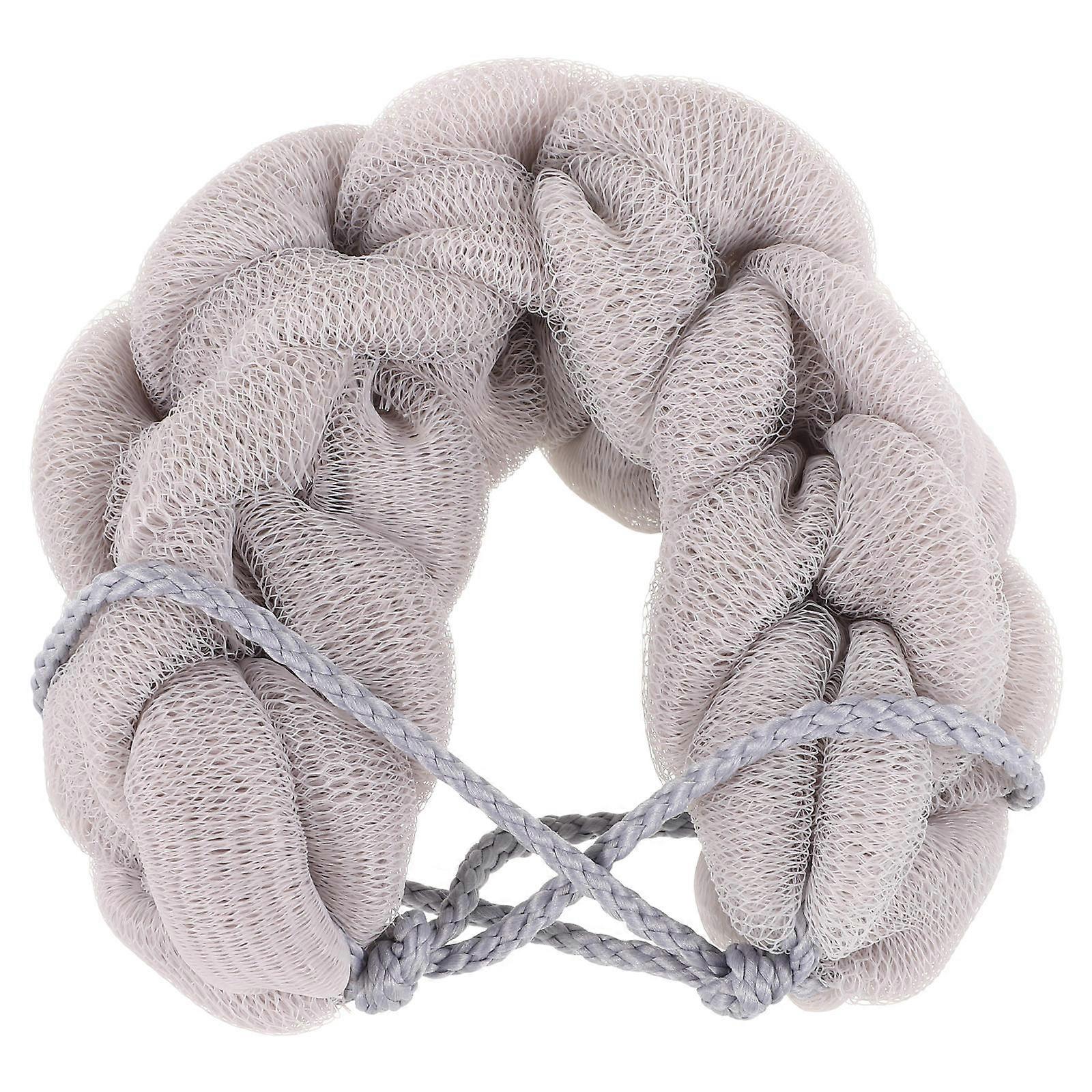 Bath Sponge Towel Hand-Held Body Scrubber for Shower Use 2Pcs Blue