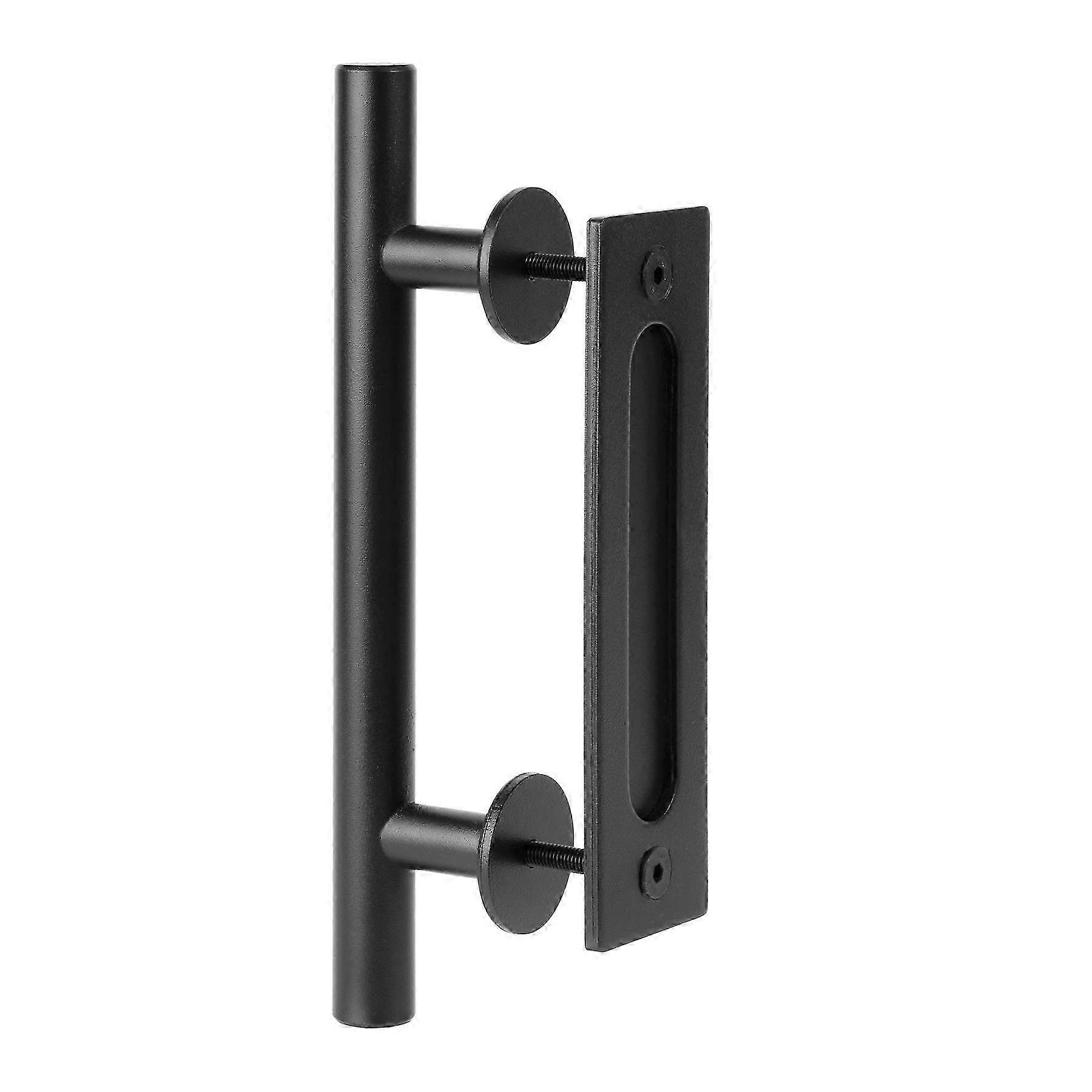 2026 10" Barn Door Handle Set, Solid Rustic Pull Kit with Two-Side Design