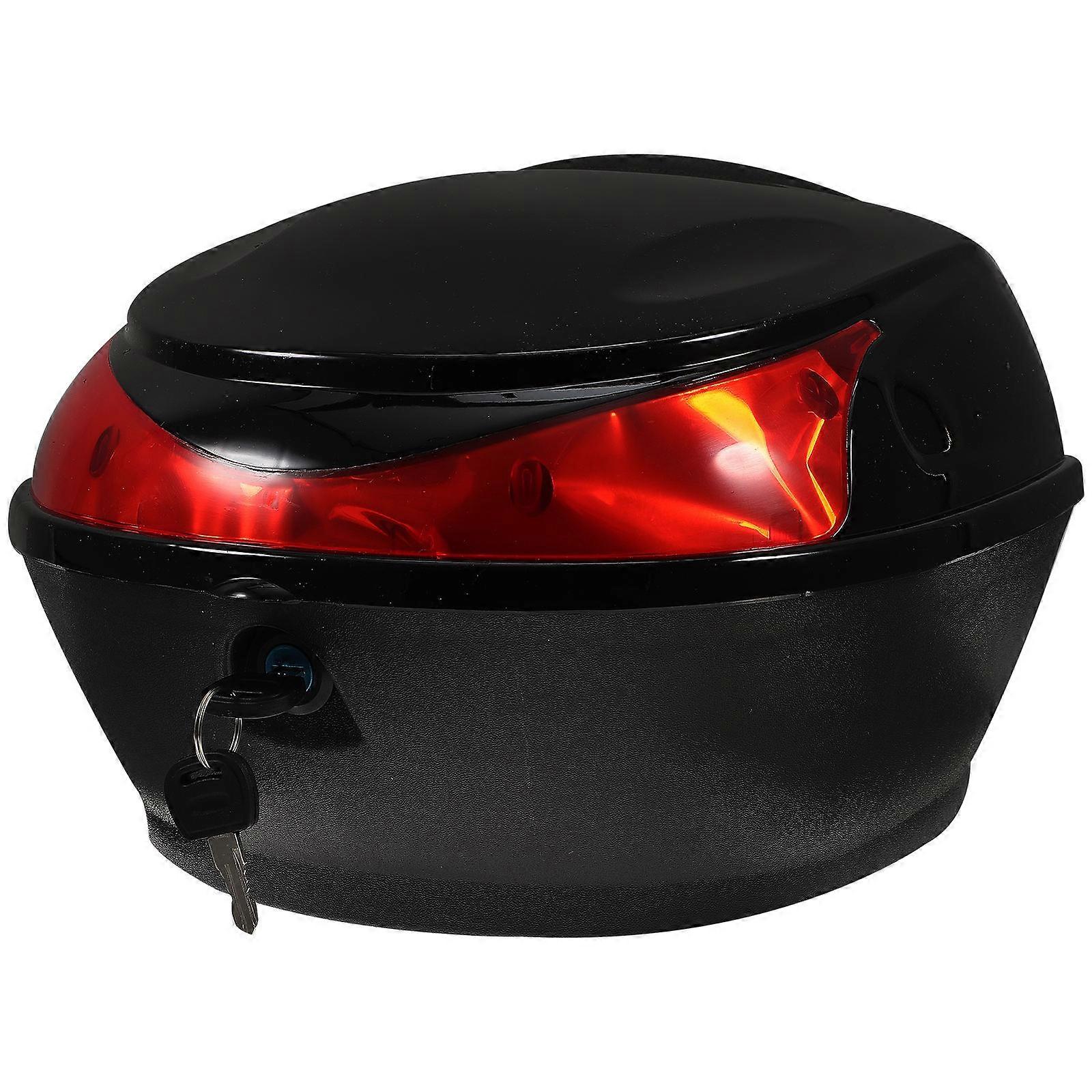 Motorcycle Back Box Tail Trunk Storage Case for Motorcycle Black