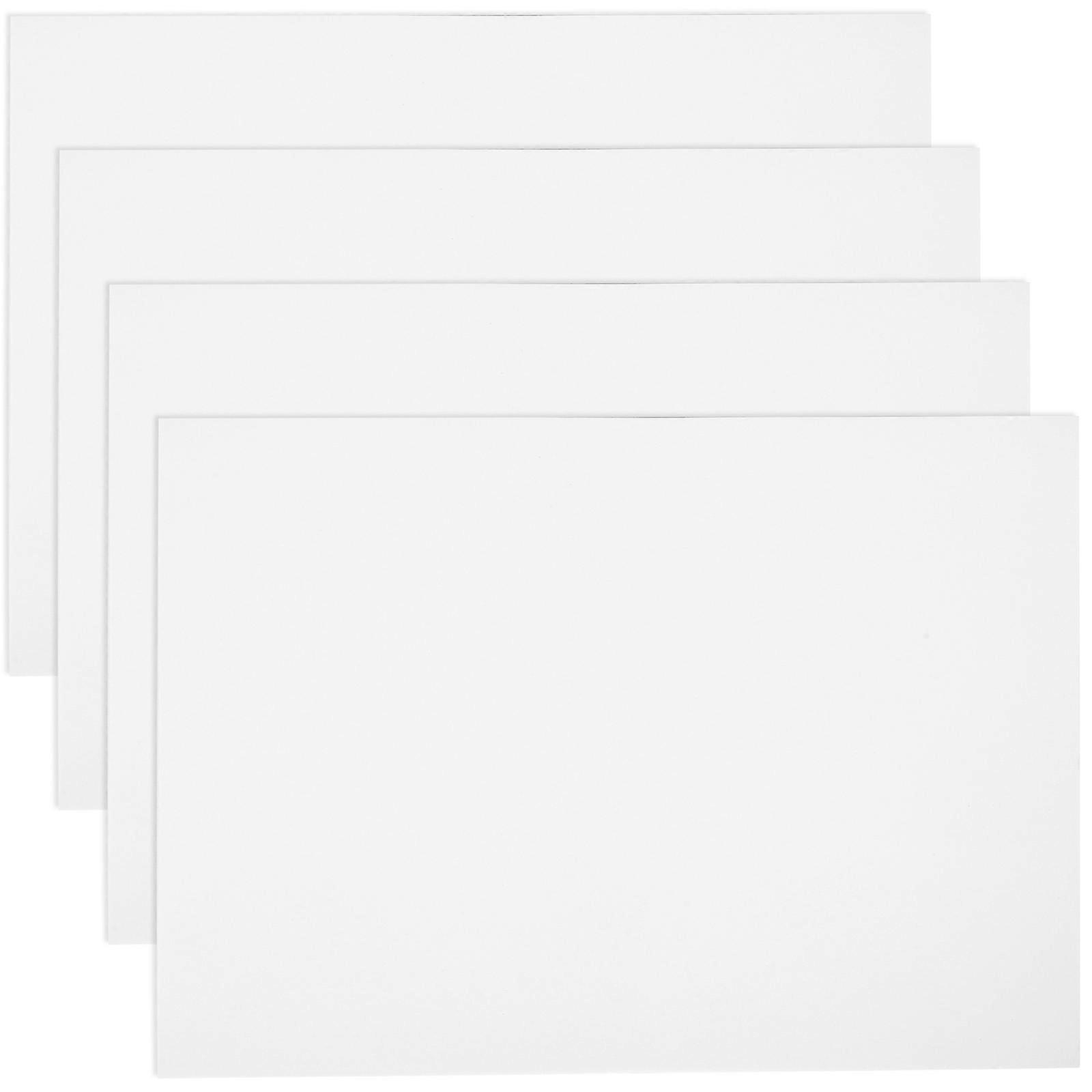 Craft EVA Sheets Diy Model Making Material Rectangular White 50x35cm For Cosplay Props And School Projects 4Pcs
