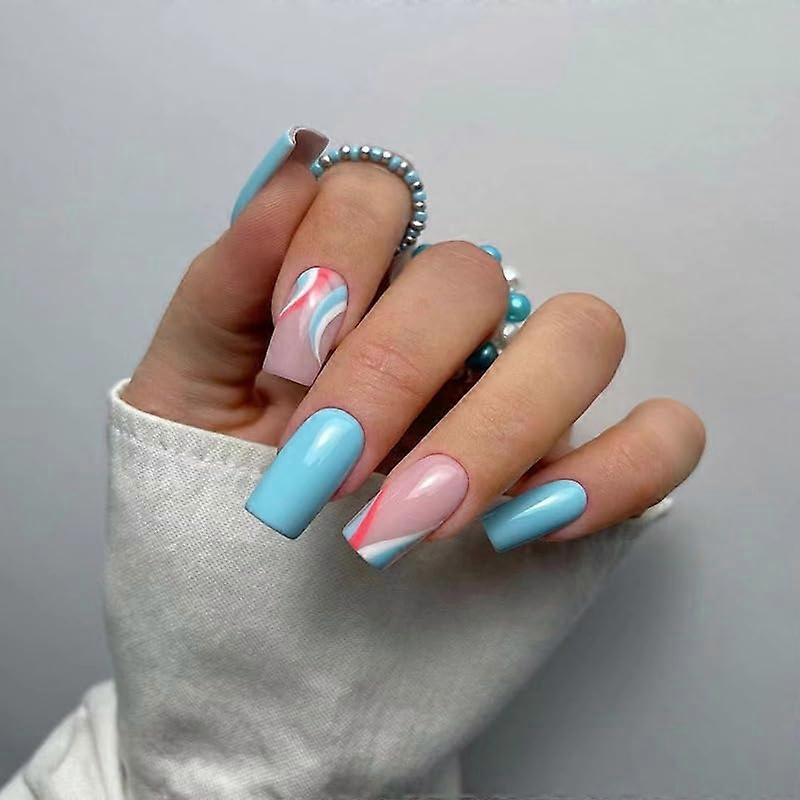 Press On Nails Set  Graduated Medium Length, Fast Salon Manicure, Multiple Sizes