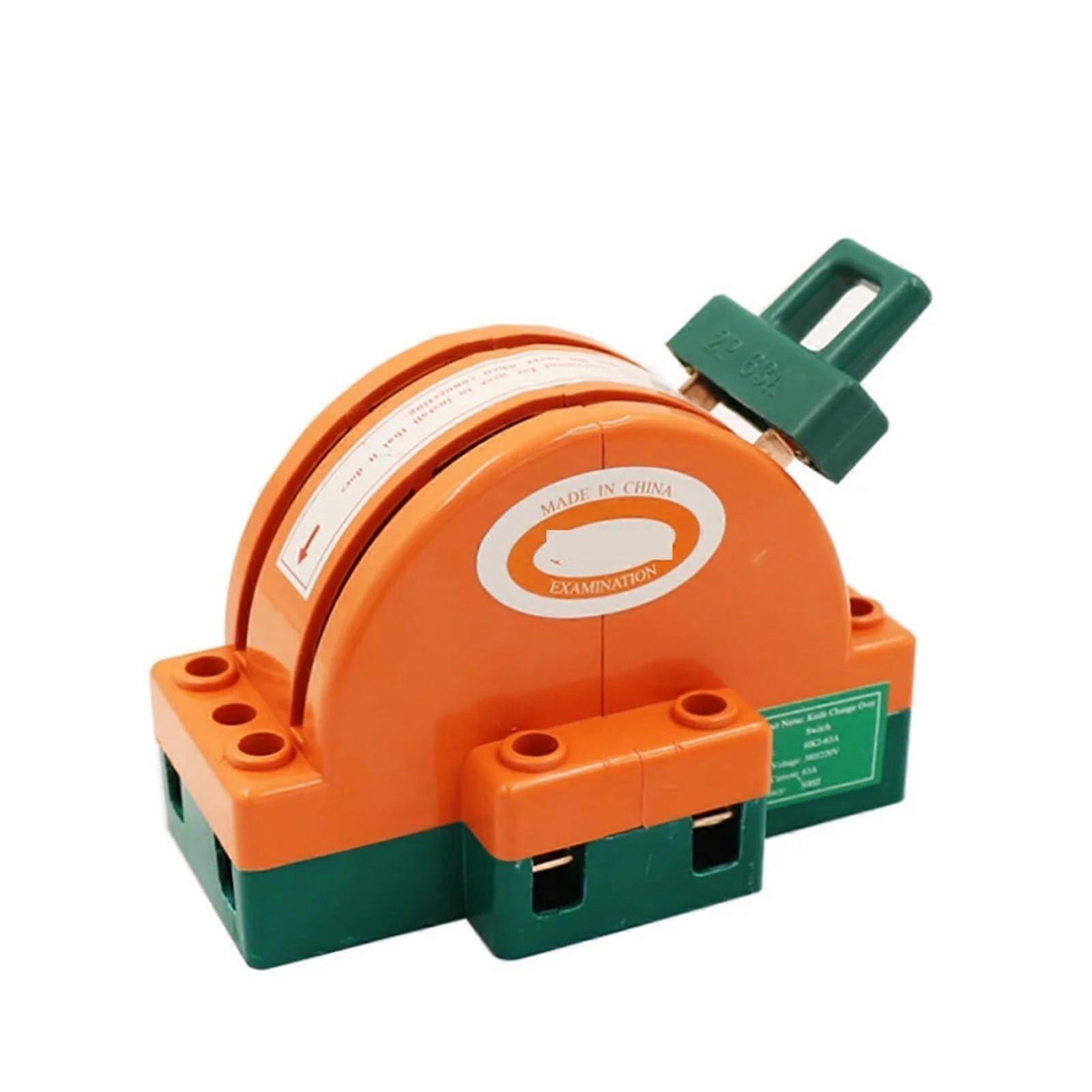 Heavy Duty 60A DPDT Knife Blade Disconnect Switch, 2 Pole Double Throw,  Current Capacity