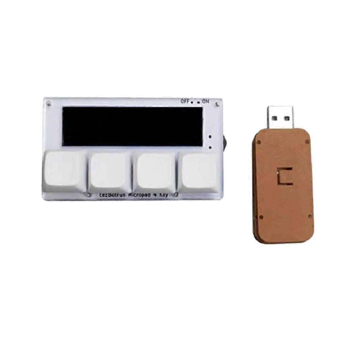 Micropad 4 Key - Programmable Macro Keypad with Color Display,Hotkeys, Game Anti-Cheat Support for W