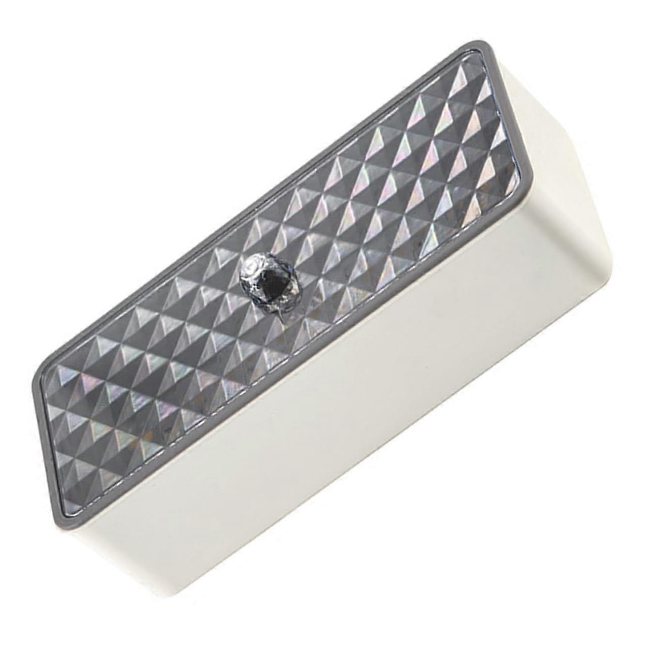 Cutlery Holder with Quick Drain and Scratch Resistant Surface for Countertop Utensil Storage White