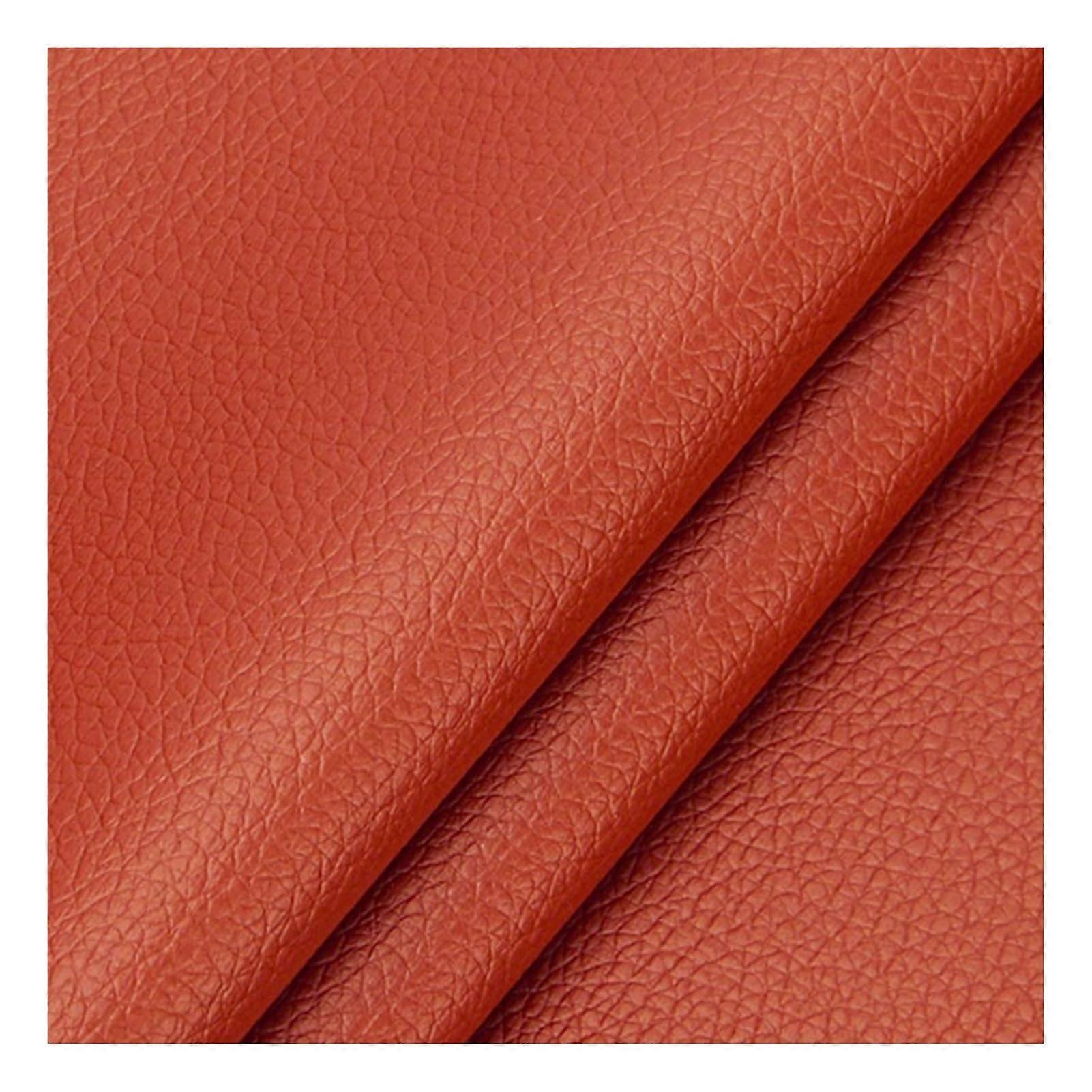 Leather  Patch for Couch and Car Seats, Self Adhesive, ScratchResistant, 39x53.9' Orange