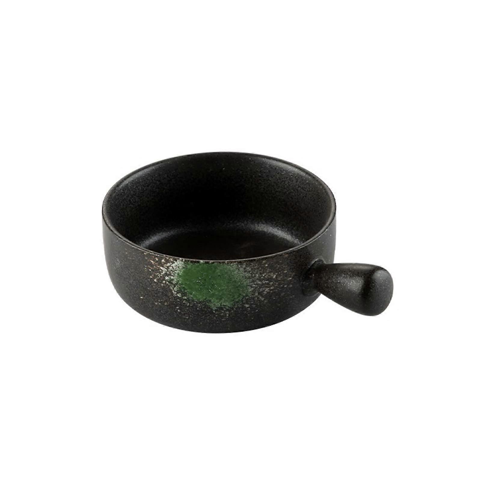 Ceramic Baking Dish with Handle, Oven Safe Pan, Retro Japanese Style, ScratchResistant Glaze