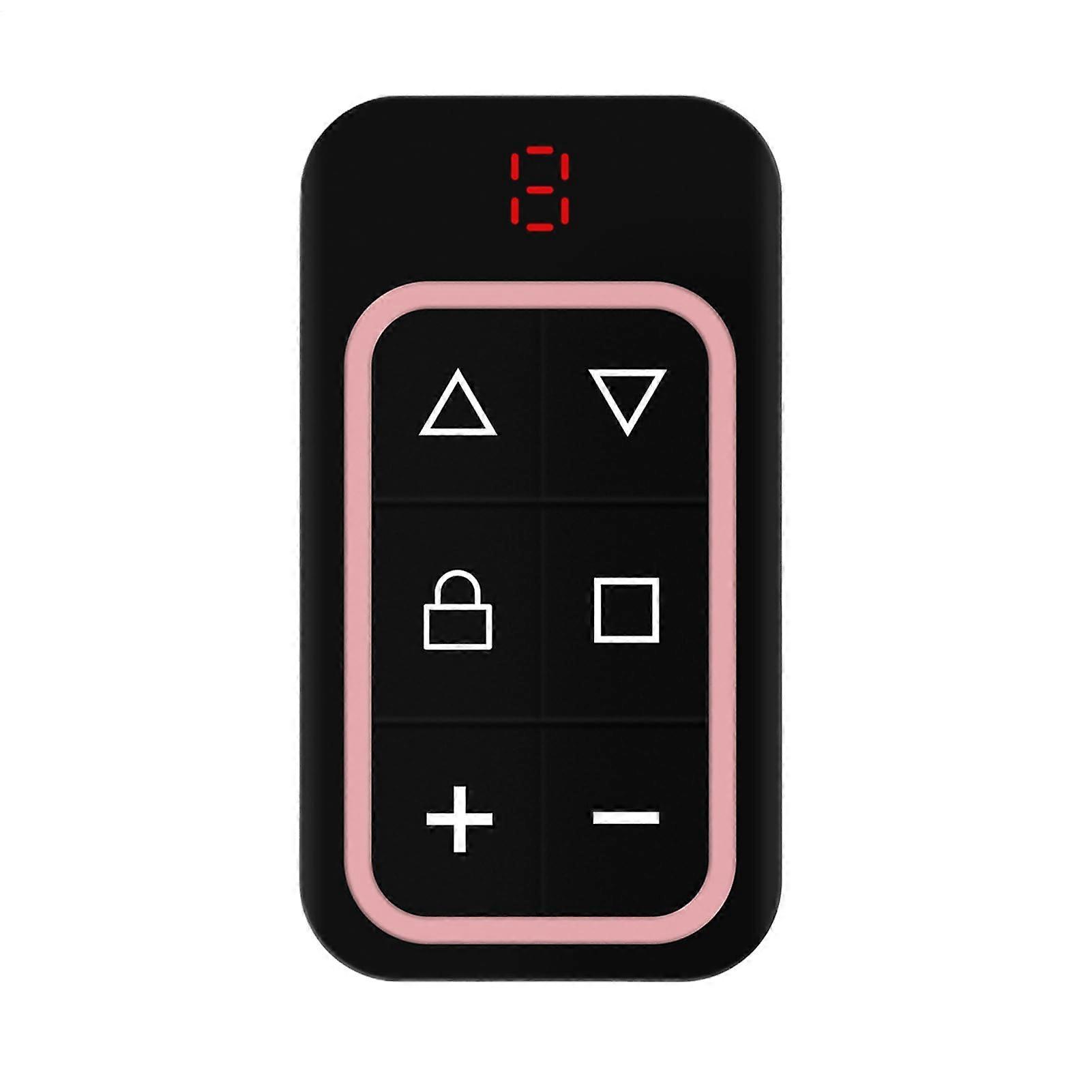Universal Garage Door Opener Remote, 6Button MultiDevice Sync for Gate and Garage Access, Pink