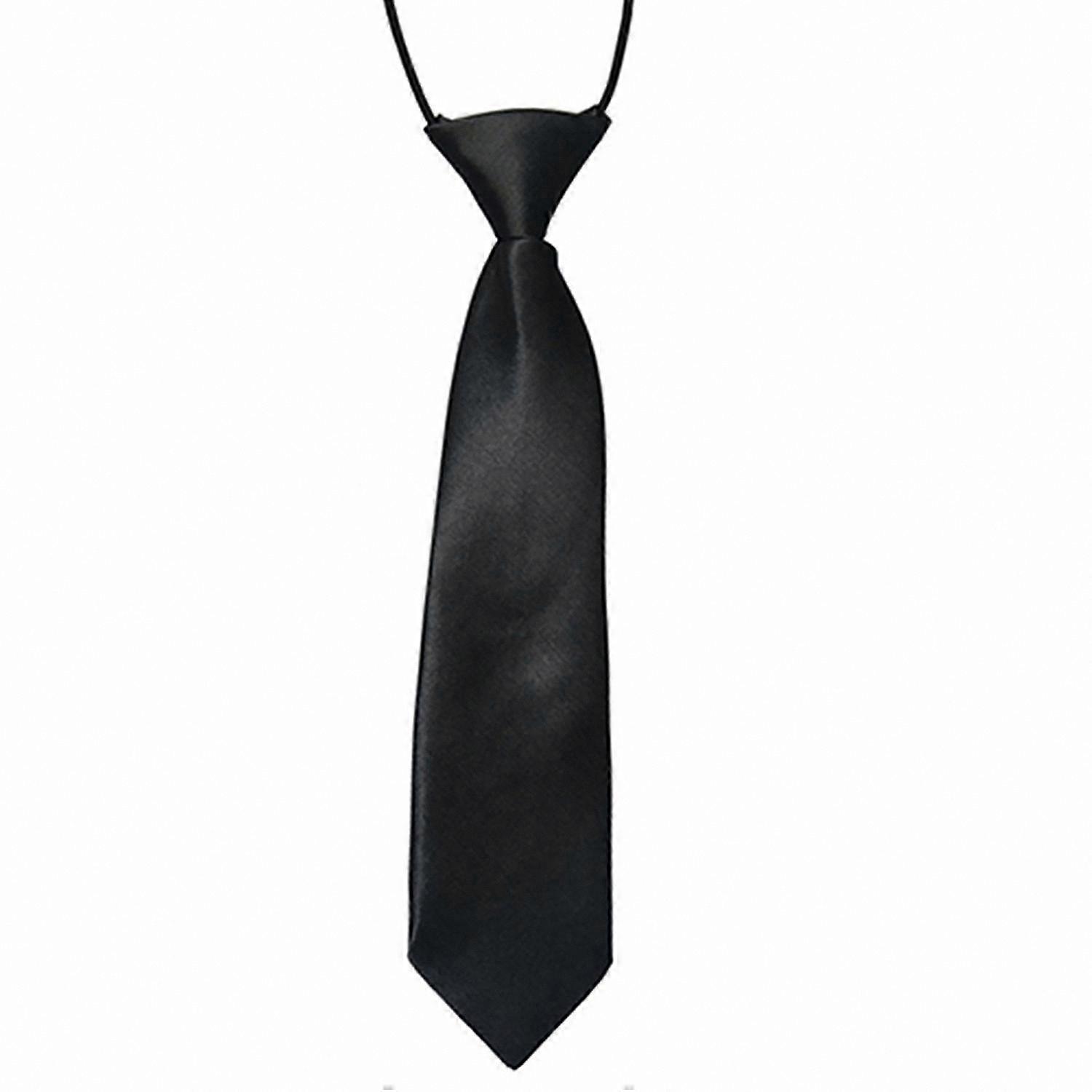 Elastic Solid Color Boys' Stain-Resistant Necktie