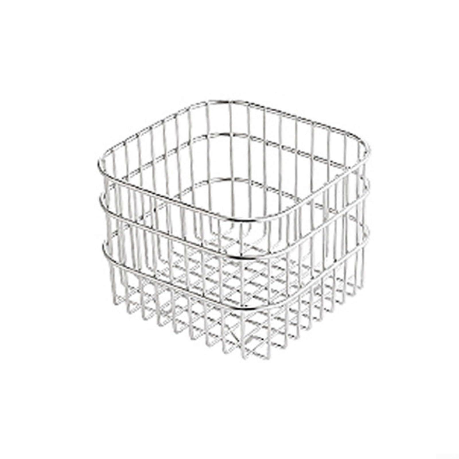 Stainless Steel Fruit Basket Rust Proof Wire Mesh Kitchen Sink Strainer Vegetable Storage