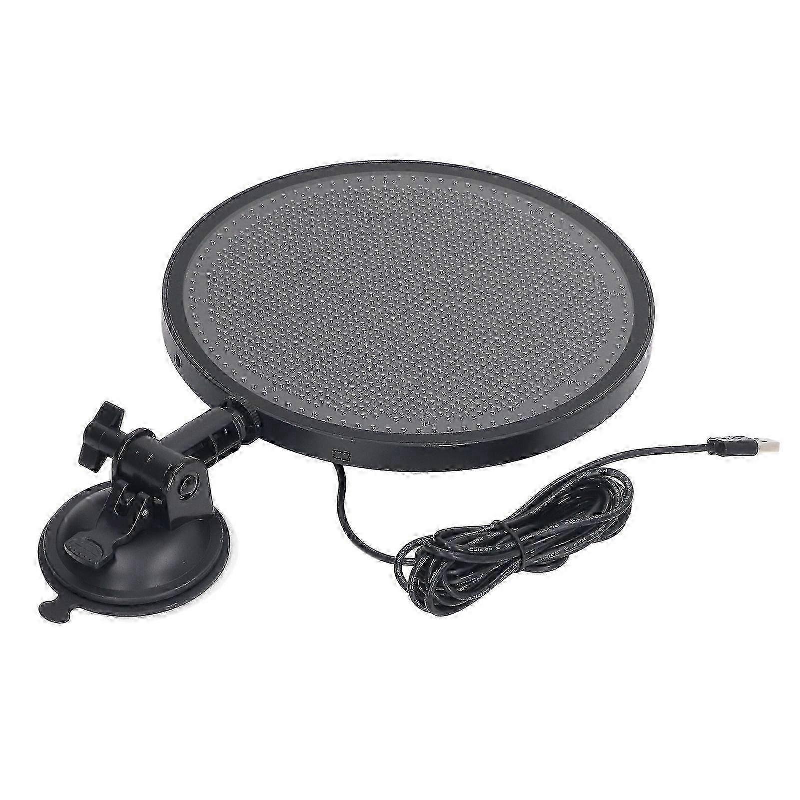 Circular LED Window Sign Programmable Scrolling Message Board 48x48 Resolution 5V USB Powered