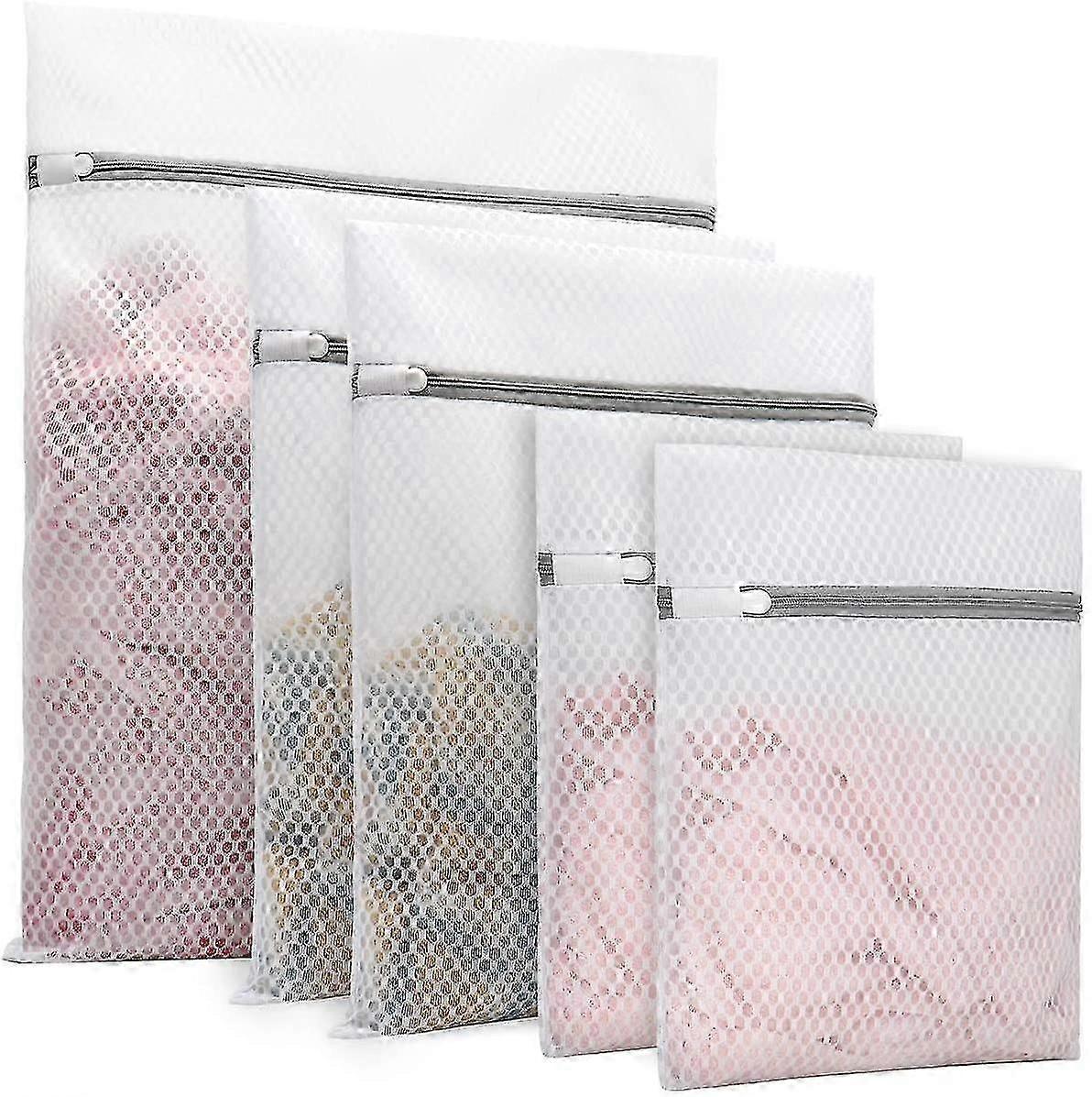3pcs Durable Honeycomb Mesh Laundry Bags For Delicates