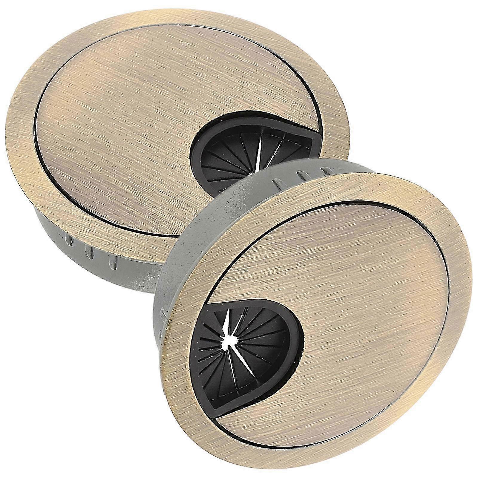2Pcs Desk Wire Grommet Cable Hole Cover for Computer Table Organizers