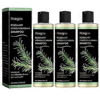 Tgideas Økologisk Rosmarin Hårvækst Shampoo Til Kvinder Og Mænd - Naturlig Fortykkelses- og Styrkende Shampoo Med Hydrolyseret Keratin Til Tyndt Hår
