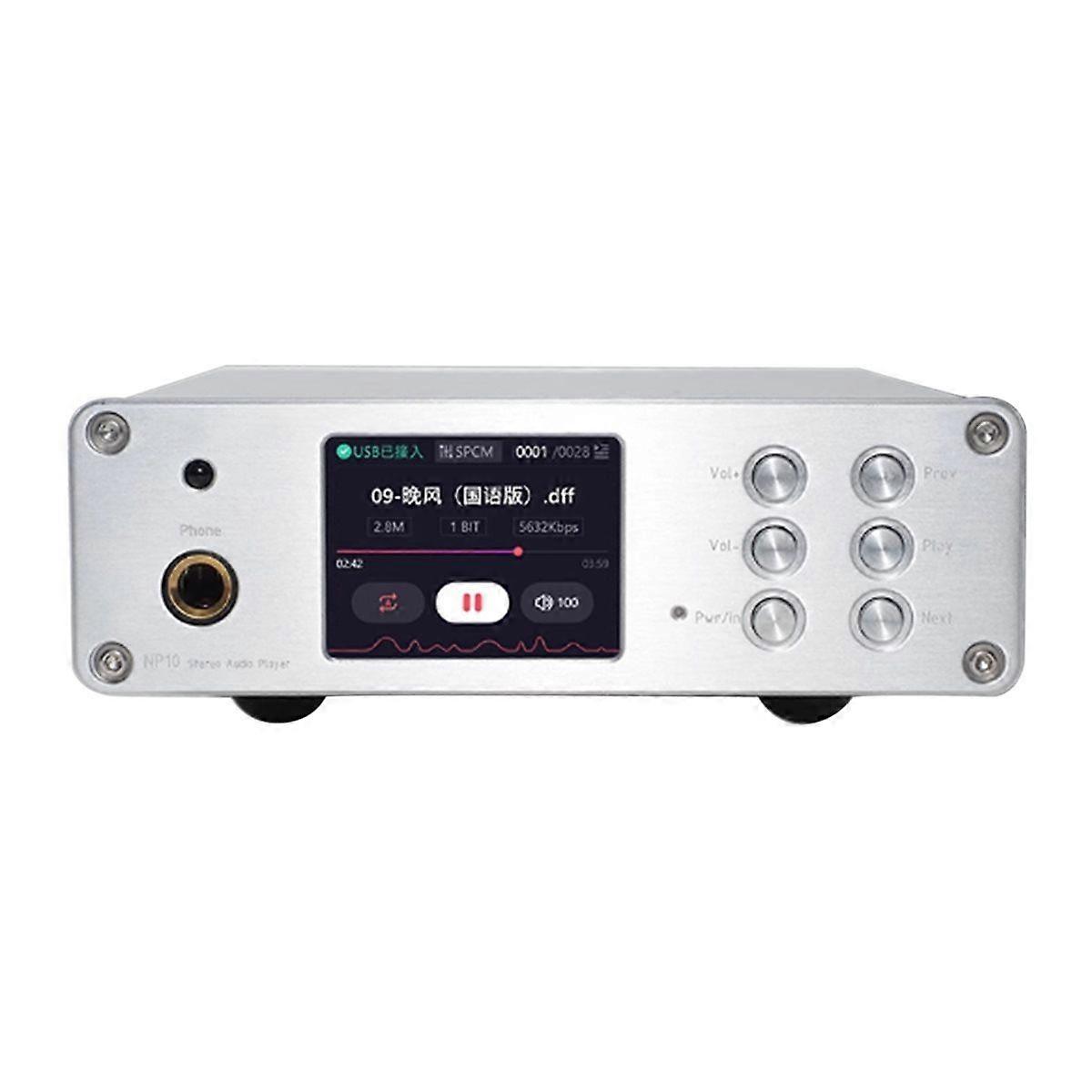 DA10 USB Decoder Dual-Core ES9038 DSD512 Bluetooth 5.1 HIFI Audiophile Earphone Amplifier 6.5mm Jac