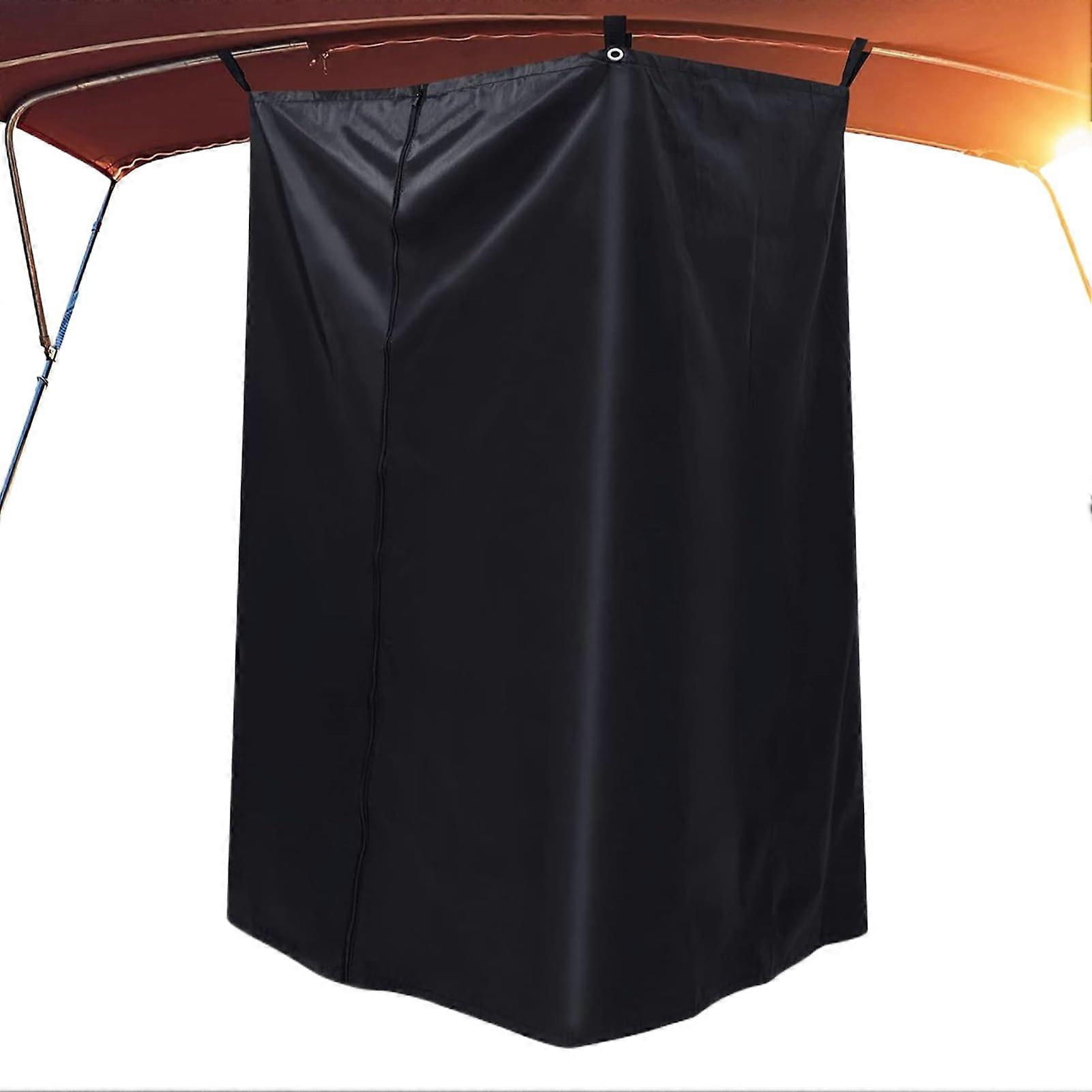 Pontoon Privacy Tent Windproof Waterproof Boat Changing Room with DoubleSided Zipper Access