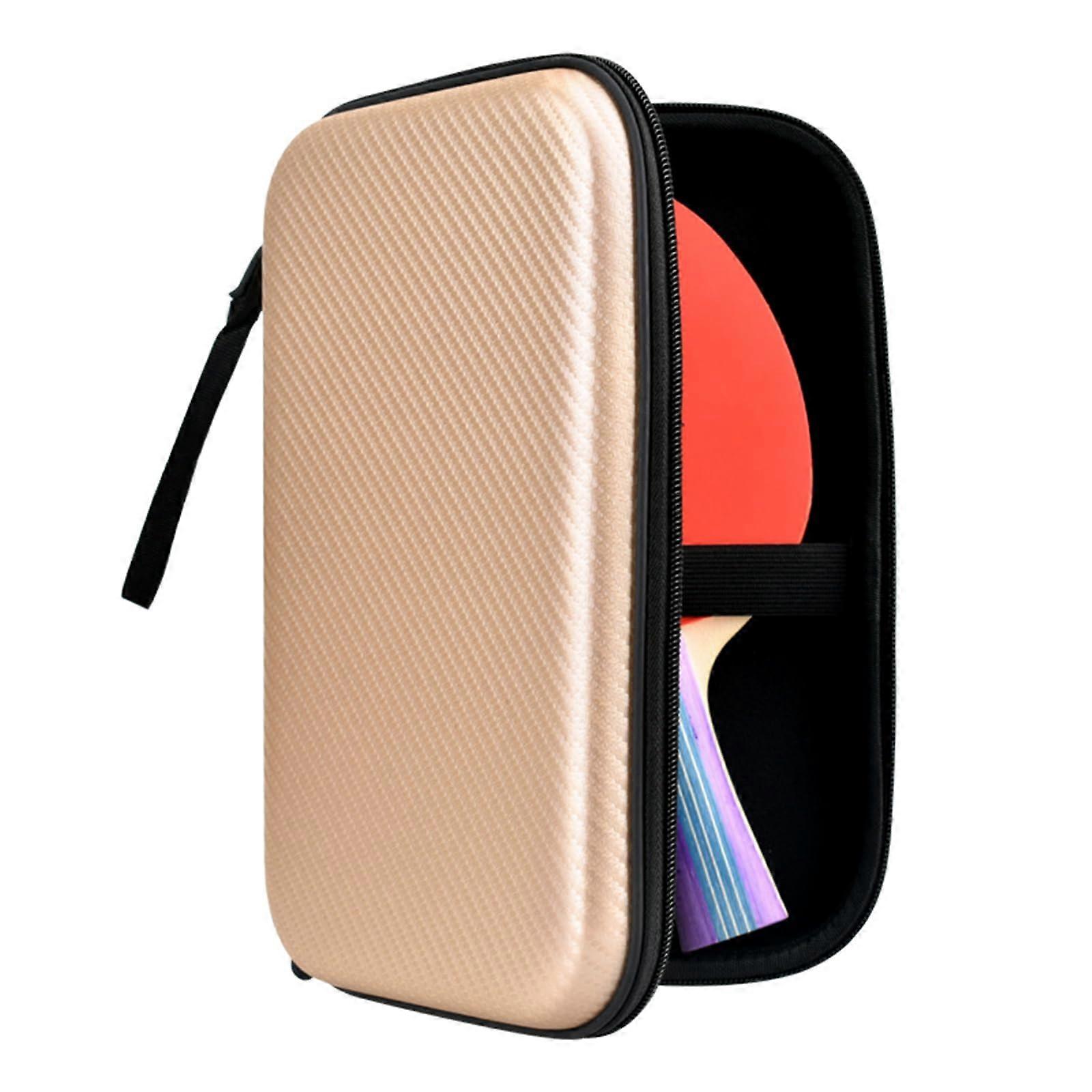Waterproof Hard Shell Table Tennis Racket Case with Shockproof Protection and Large Capacity Storage