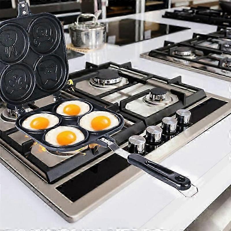 Egg Frying Pan Double-Sided Pancake Shape Griddle Pan Pancake Pan