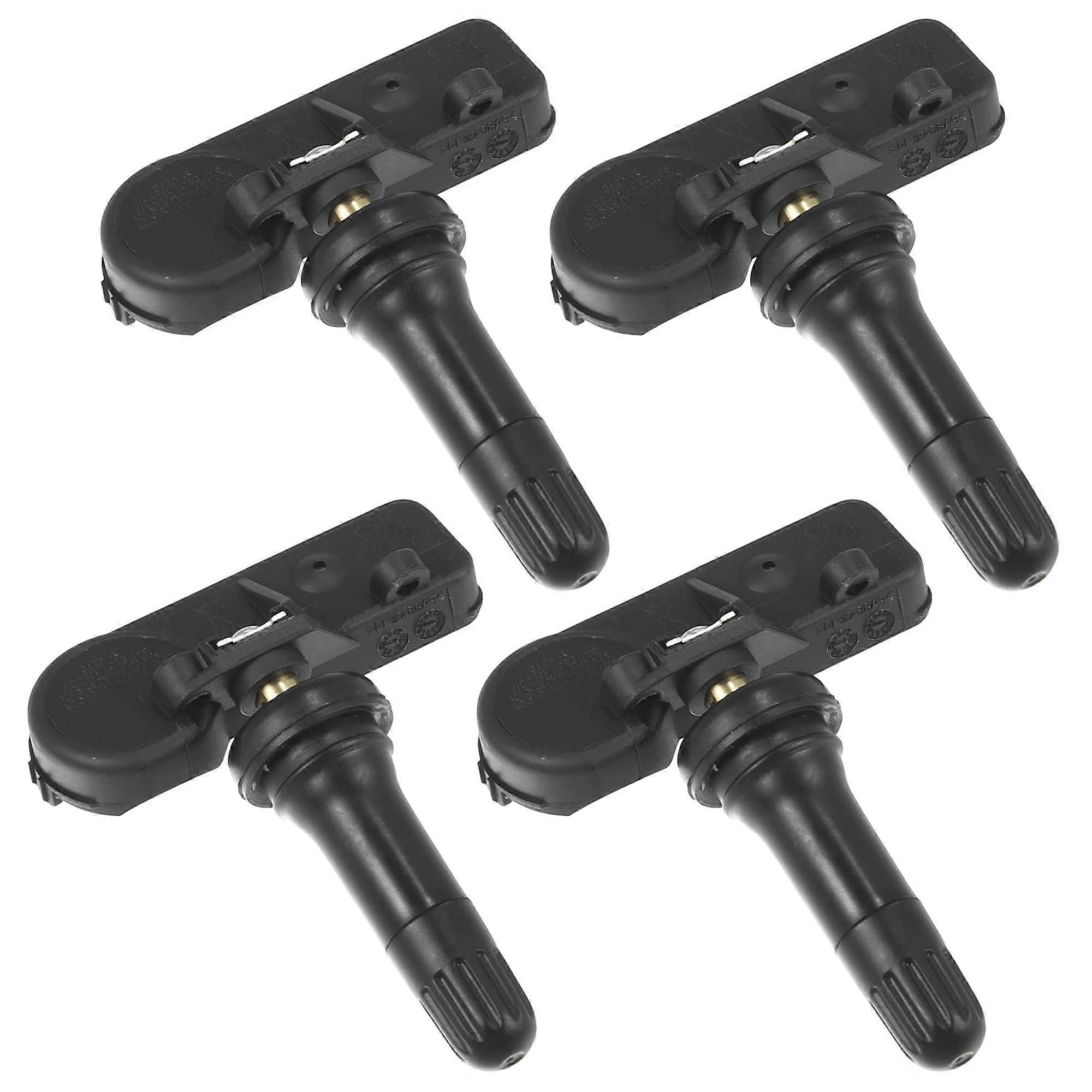 4PCS Black 9L3Z1A189A TPMS Sensor Set for Ford, Full Replacement with Quick Relearn