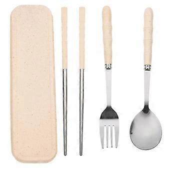 Travel Camping Tableware Set Fork Spoon Chopsticks For Backpacking Certified 1Set