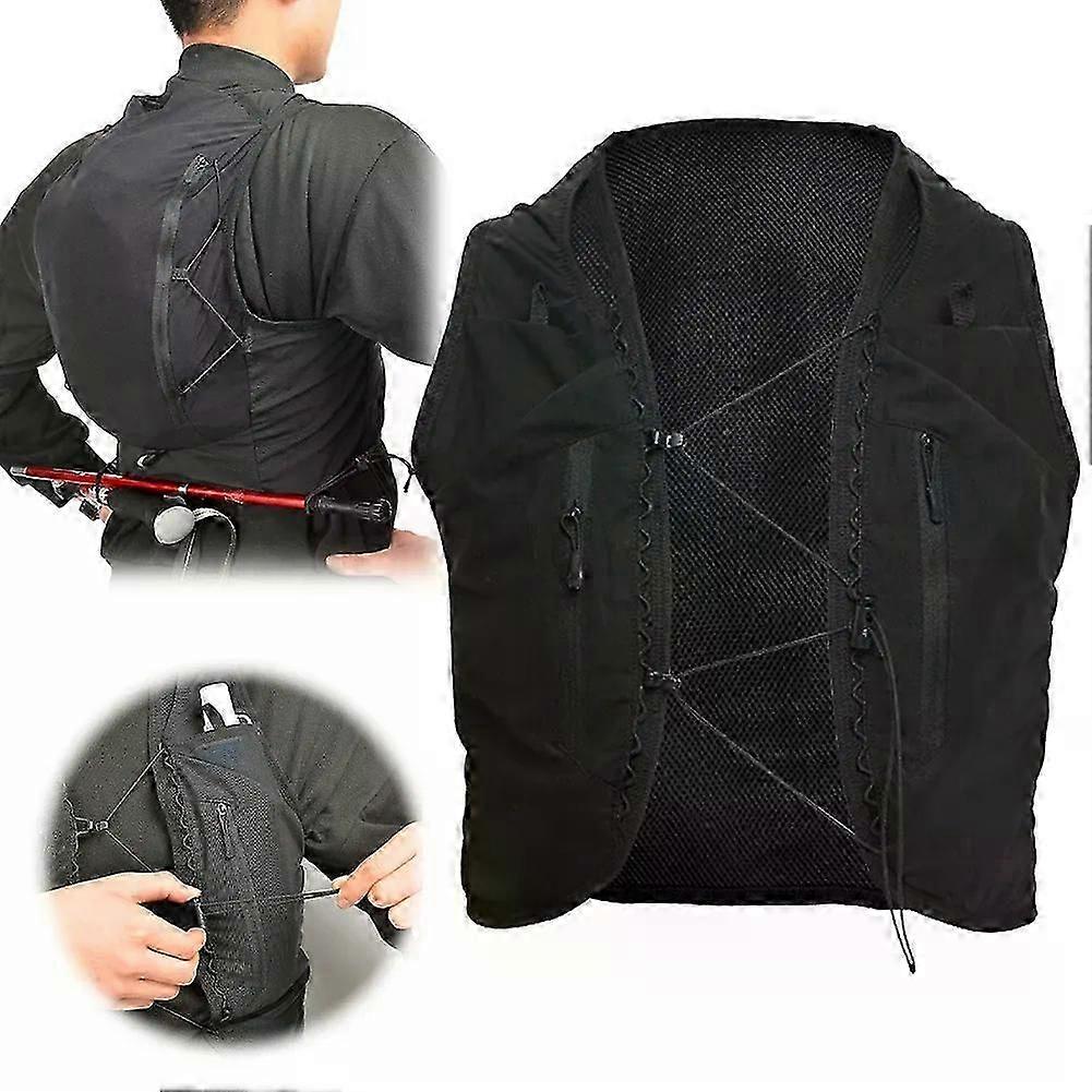 Running Hydration Vest Breathable Hydration Pack Backpack Large Capacity Riding Hydration Backpack for Climbing Hiking Traveling