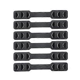 6 stks oorbeschermingsmasker haak masker accessoire oor achtermasker haak oormasker hanger (zwart, 6st/pak)