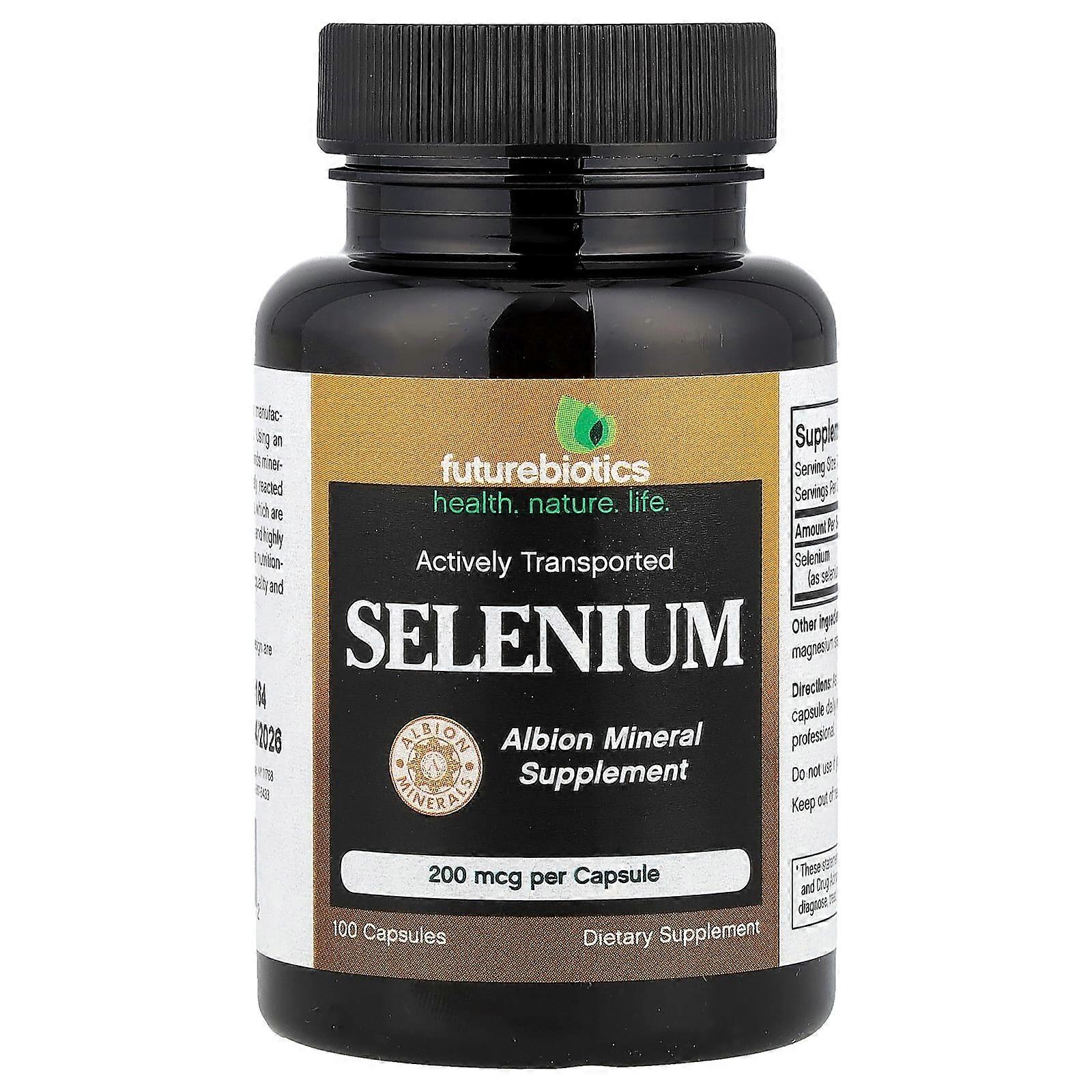 FutureBiotics, Selenium, 200 mcg, 100 Capsules