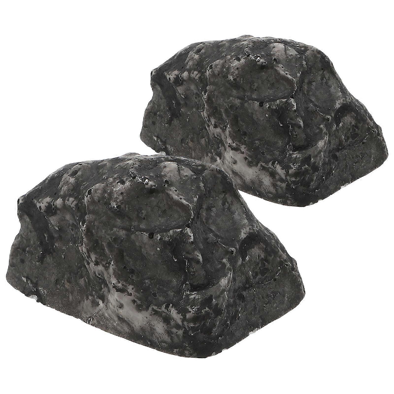 Stone Storage Case Resin Key Box for Key Holding 2Pcs Artificial Stone